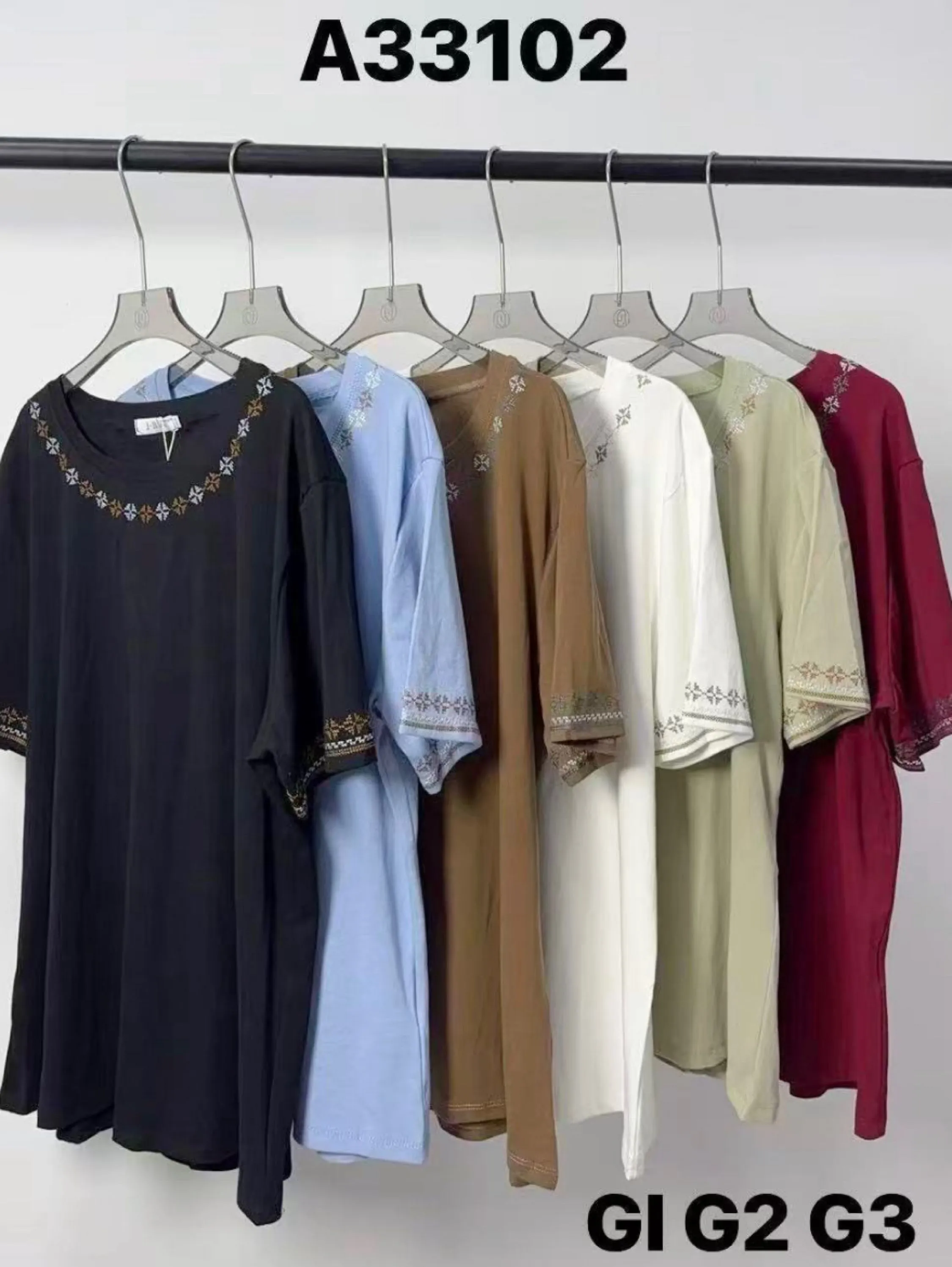 Plus size algodão importado Feng