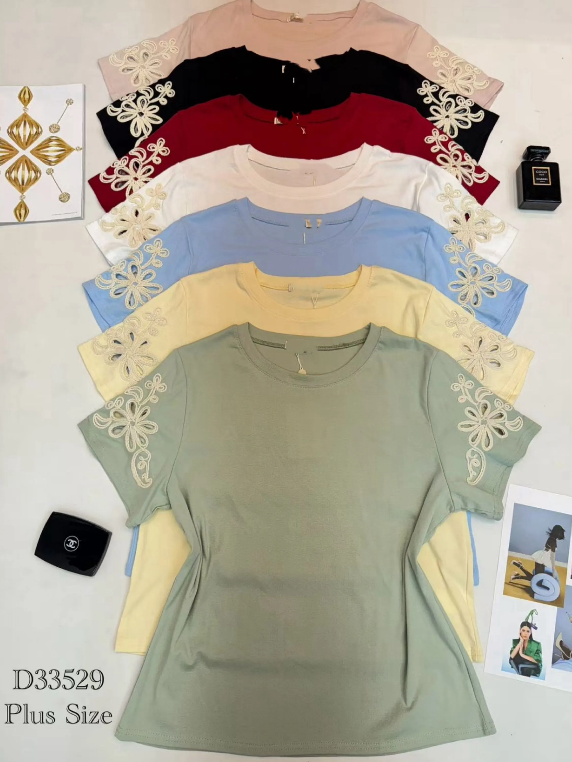 Plus size algodão importado Feng