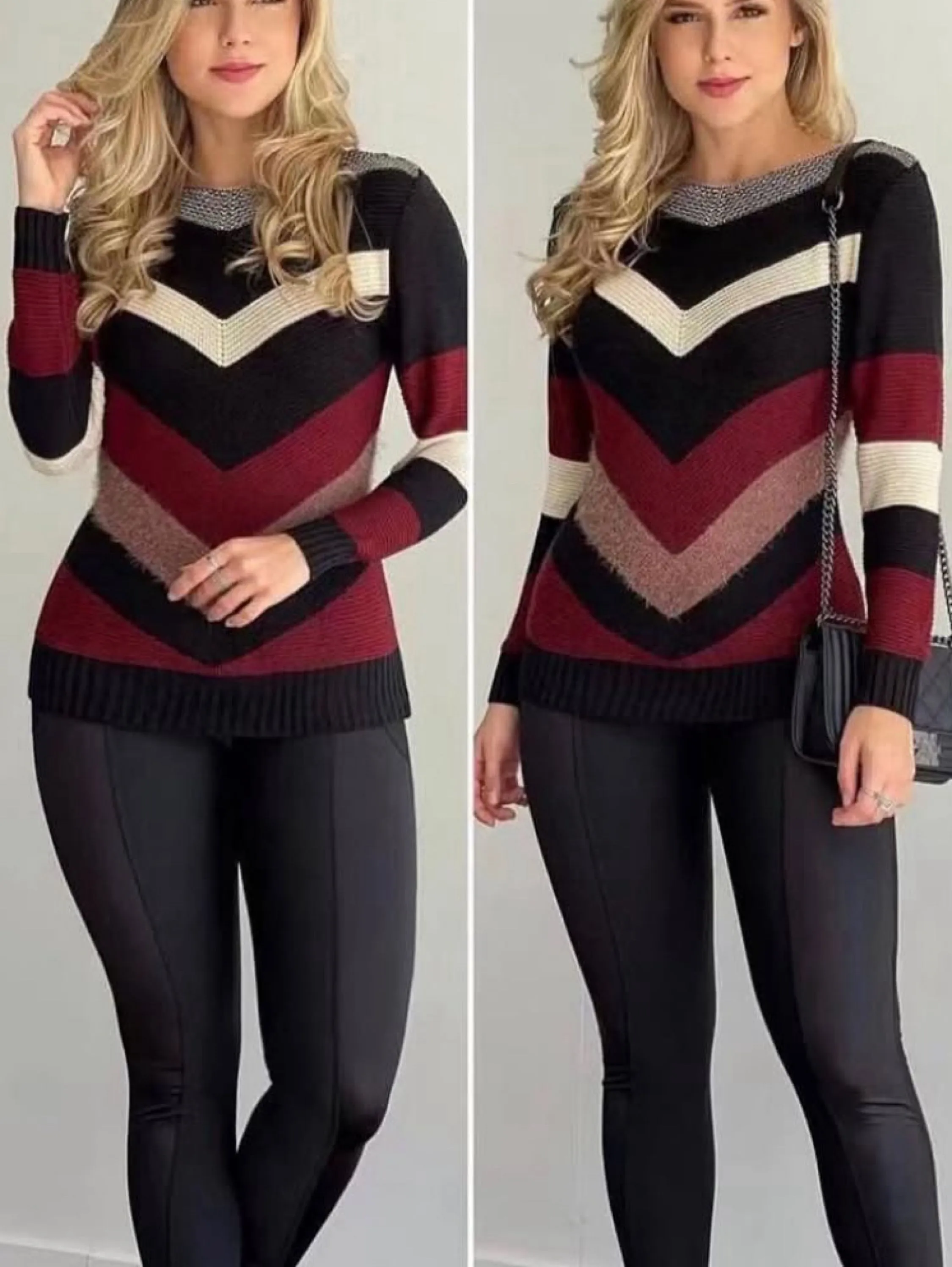 Tricot com pelinhos Feng