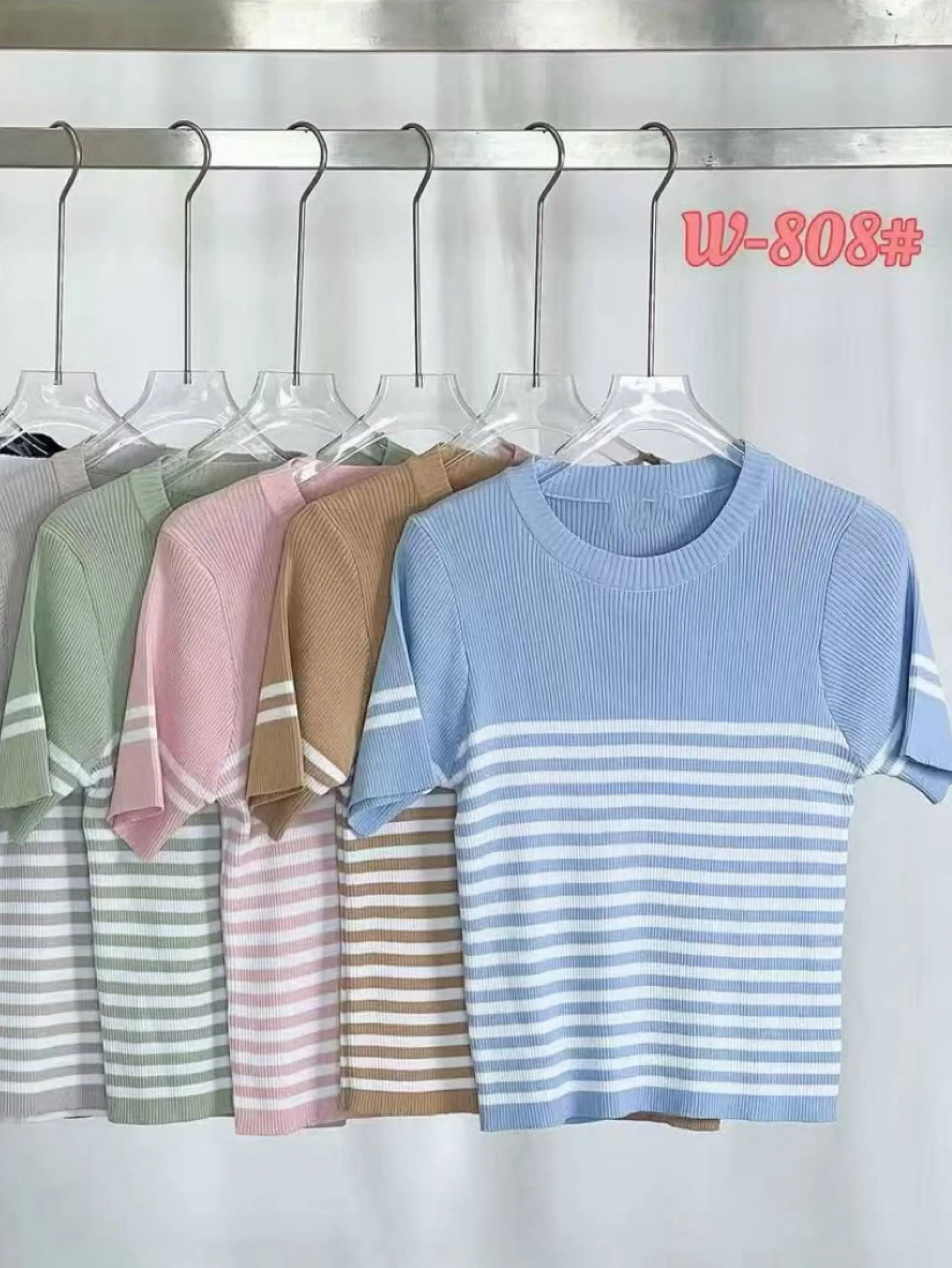 Blusa modal fresquinho listrada importado Feng