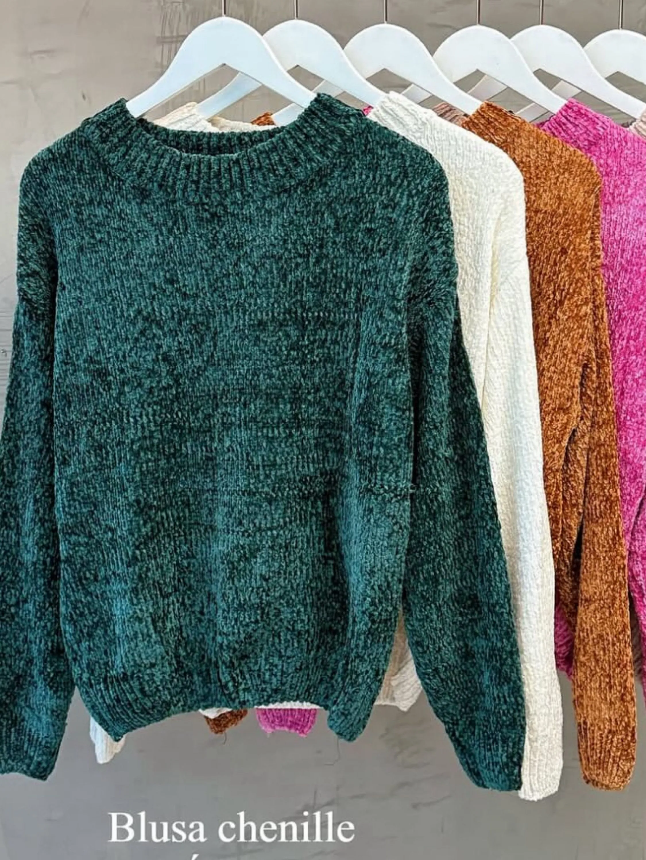 Blusa chenille importado Feng
