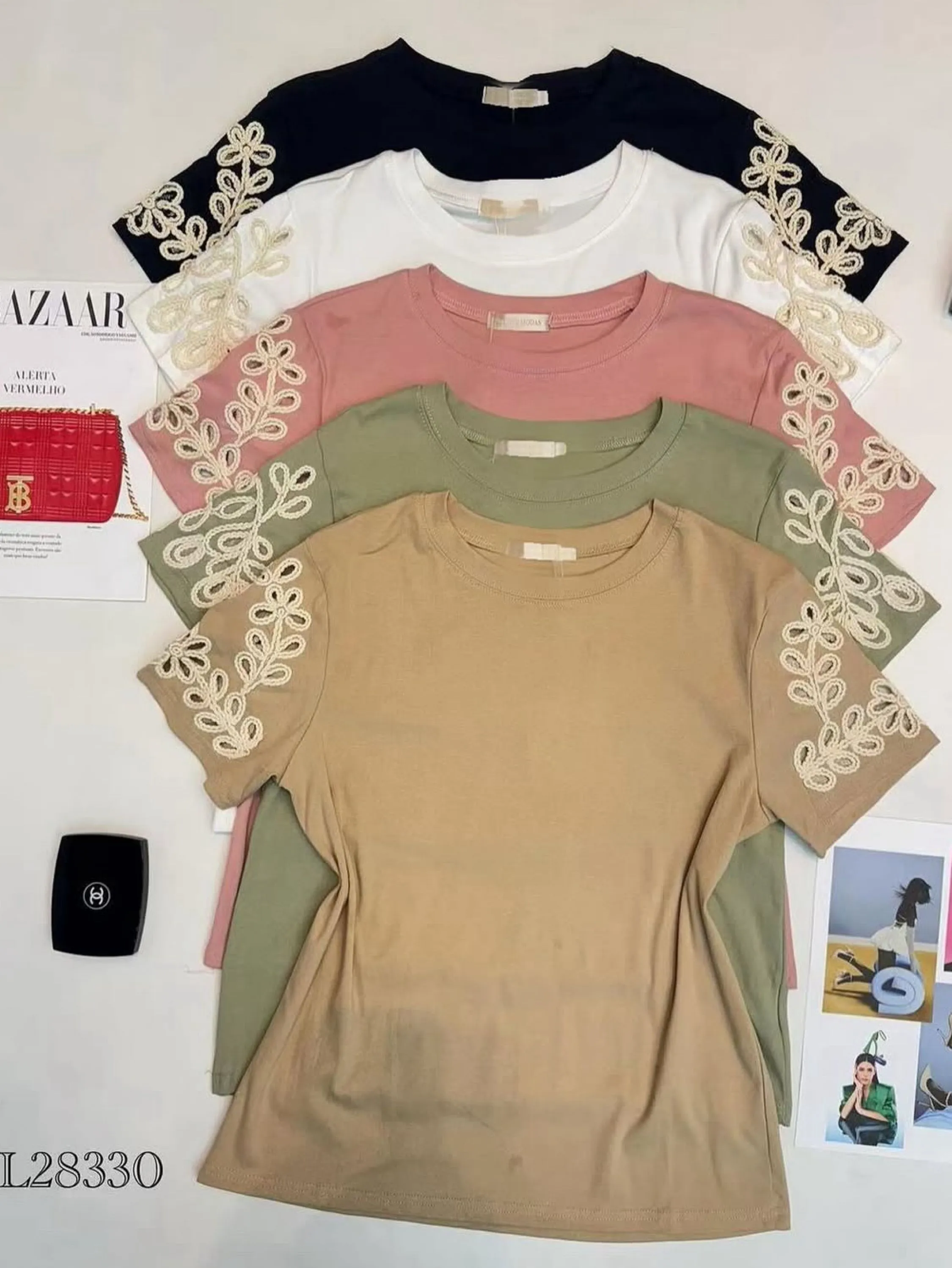 Blusa algodão importado Feng