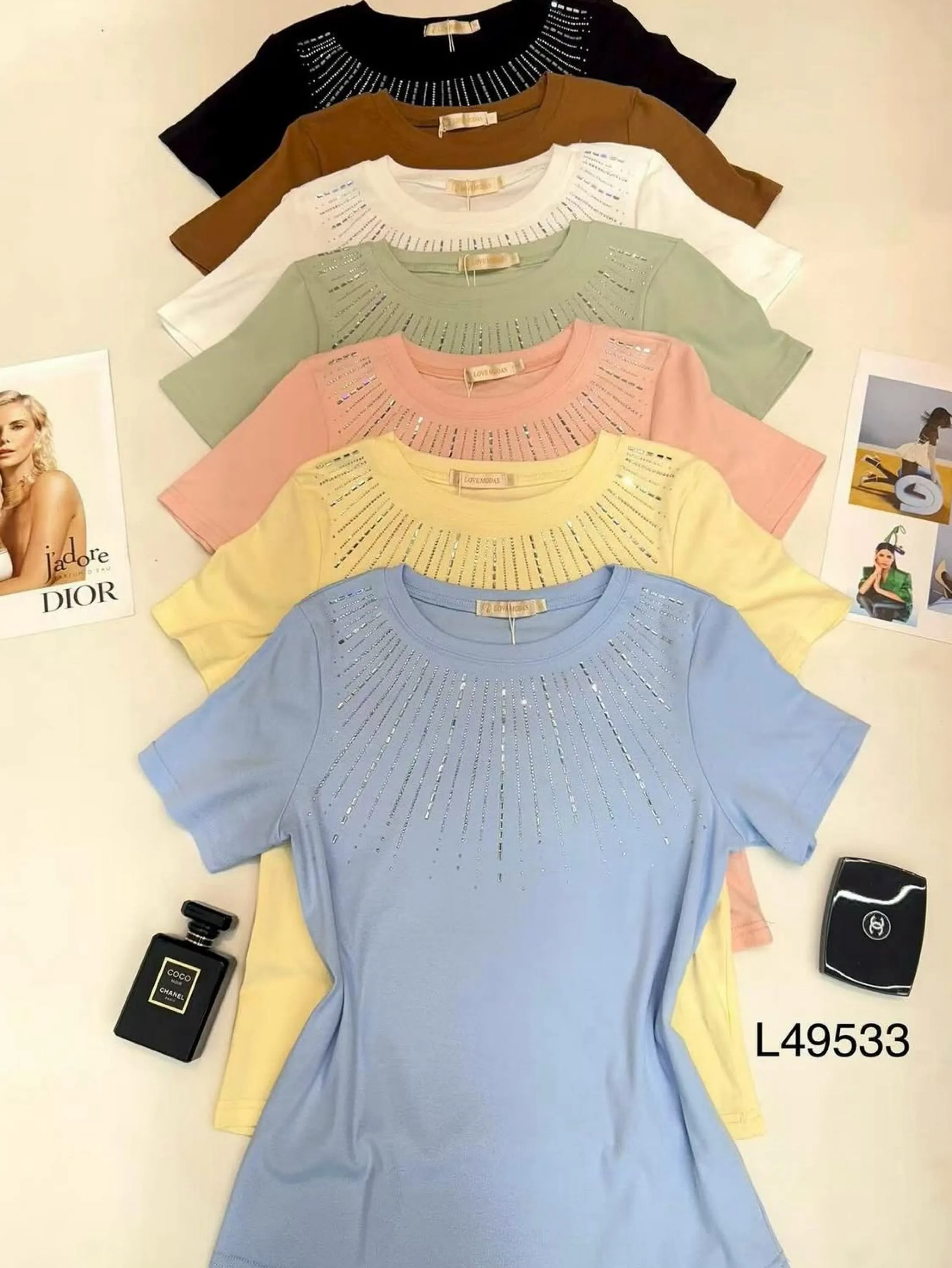 Blusa algodão importado Feng