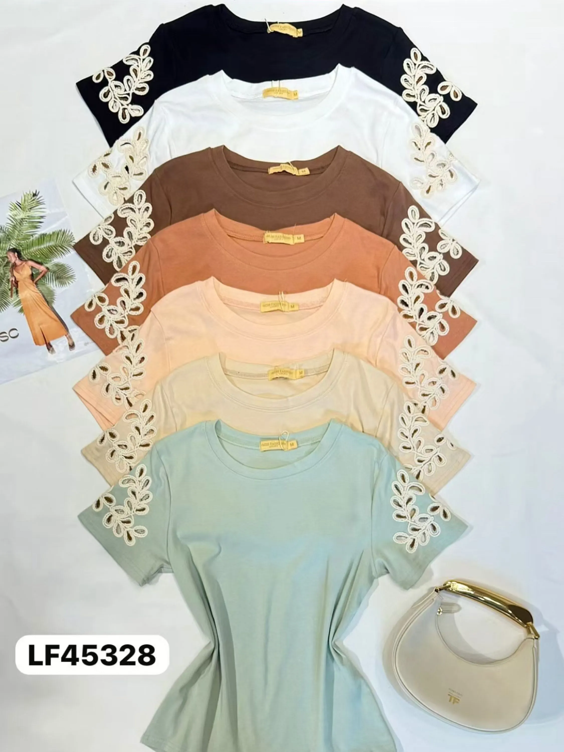 T-shirt algodão importado Feng