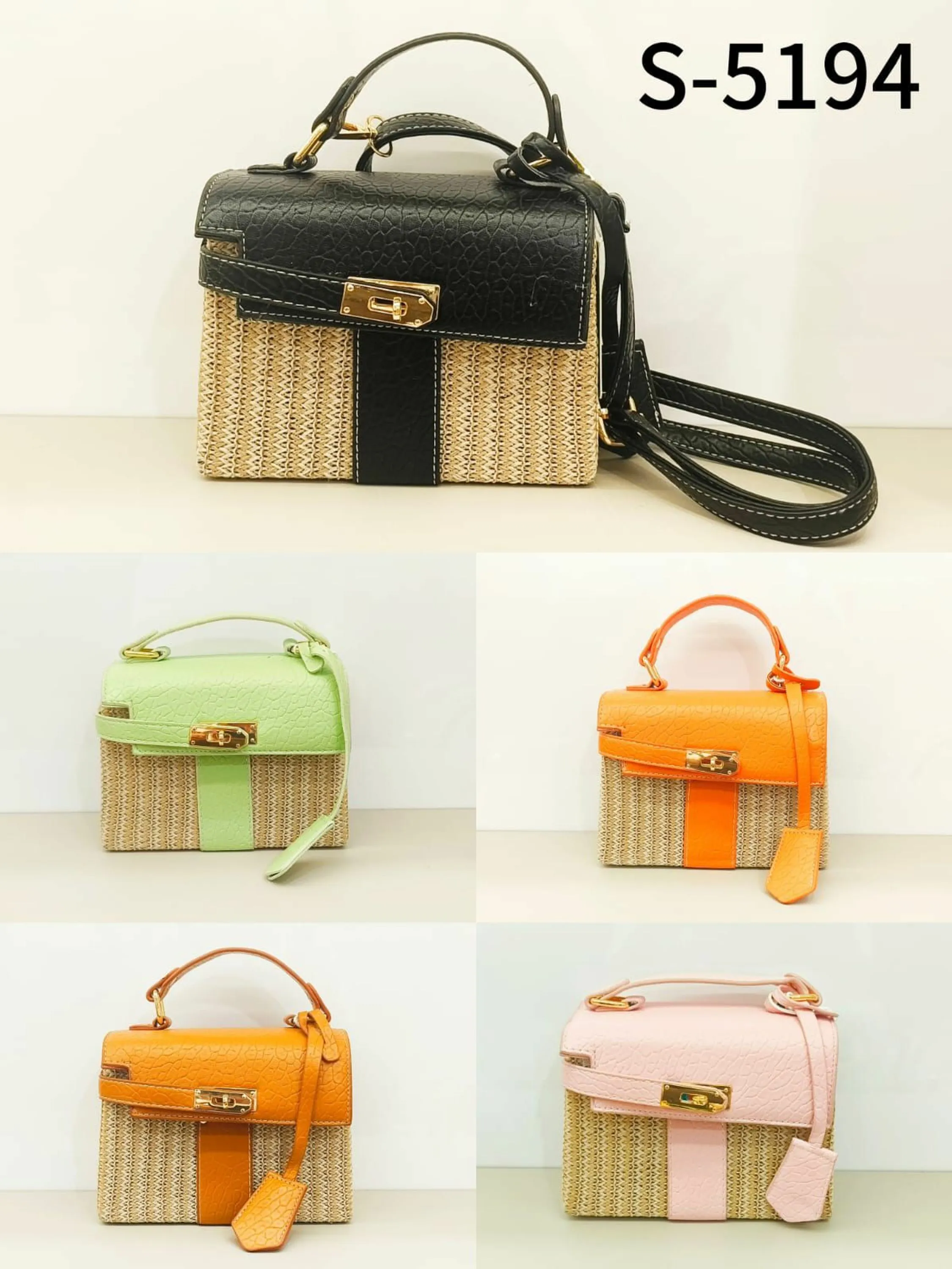 Bolsa de mão e transversal REF: 5194 Kit com 6 PEÇAS