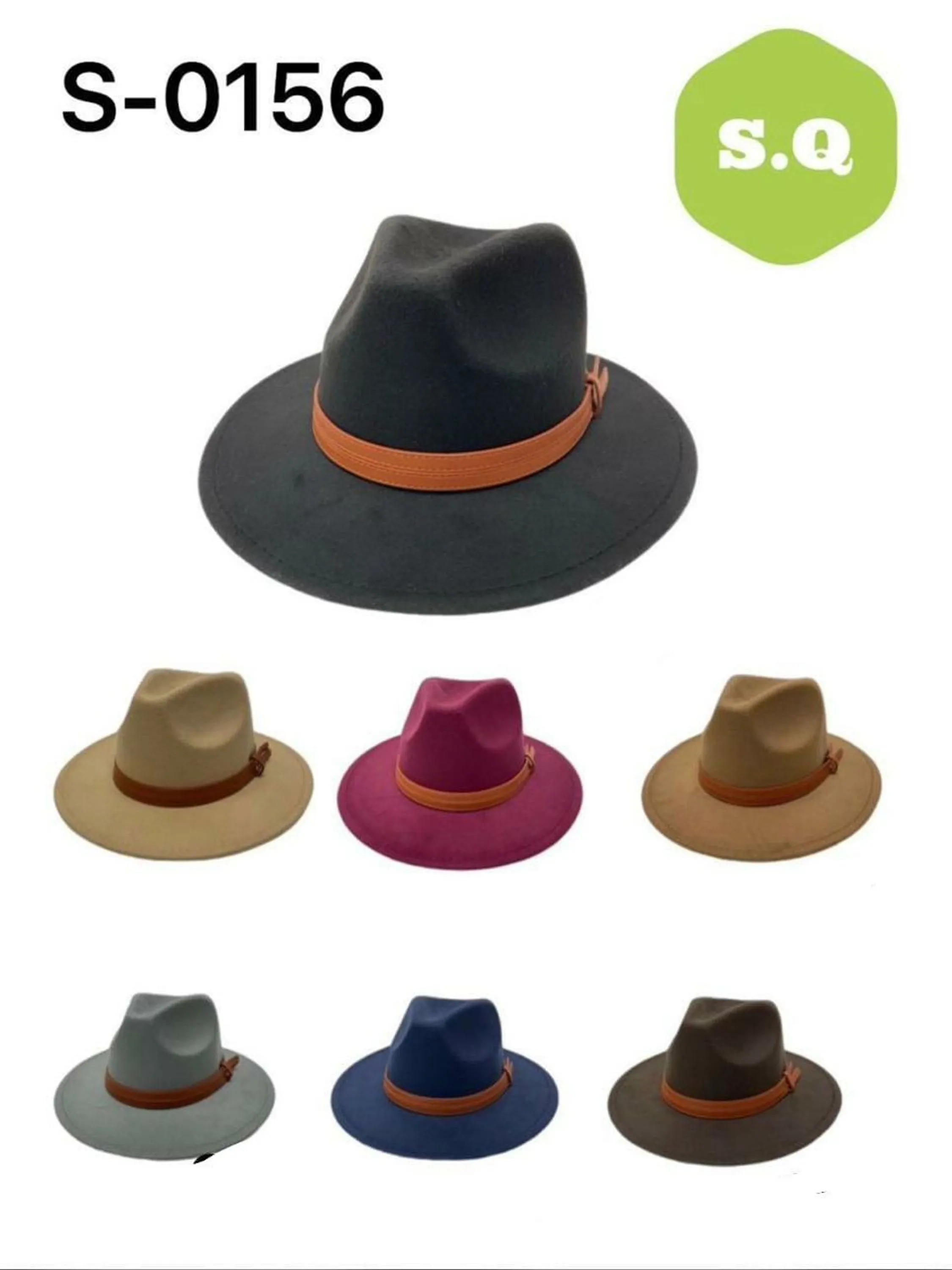 Chapéu de feltro S- 0156 kit com 6 pcs