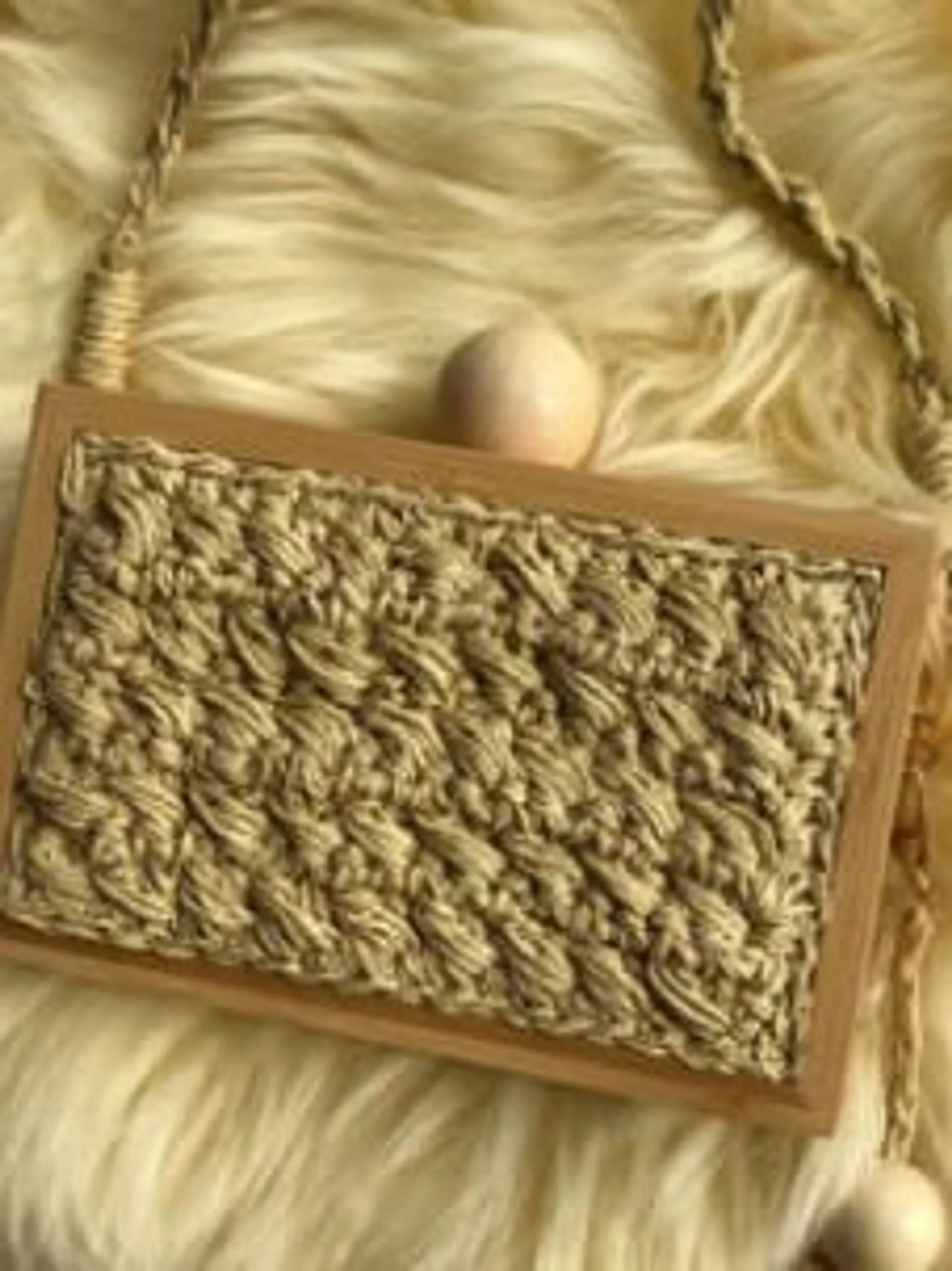 Clutch bamboo e palha kit com 6 REF:5094