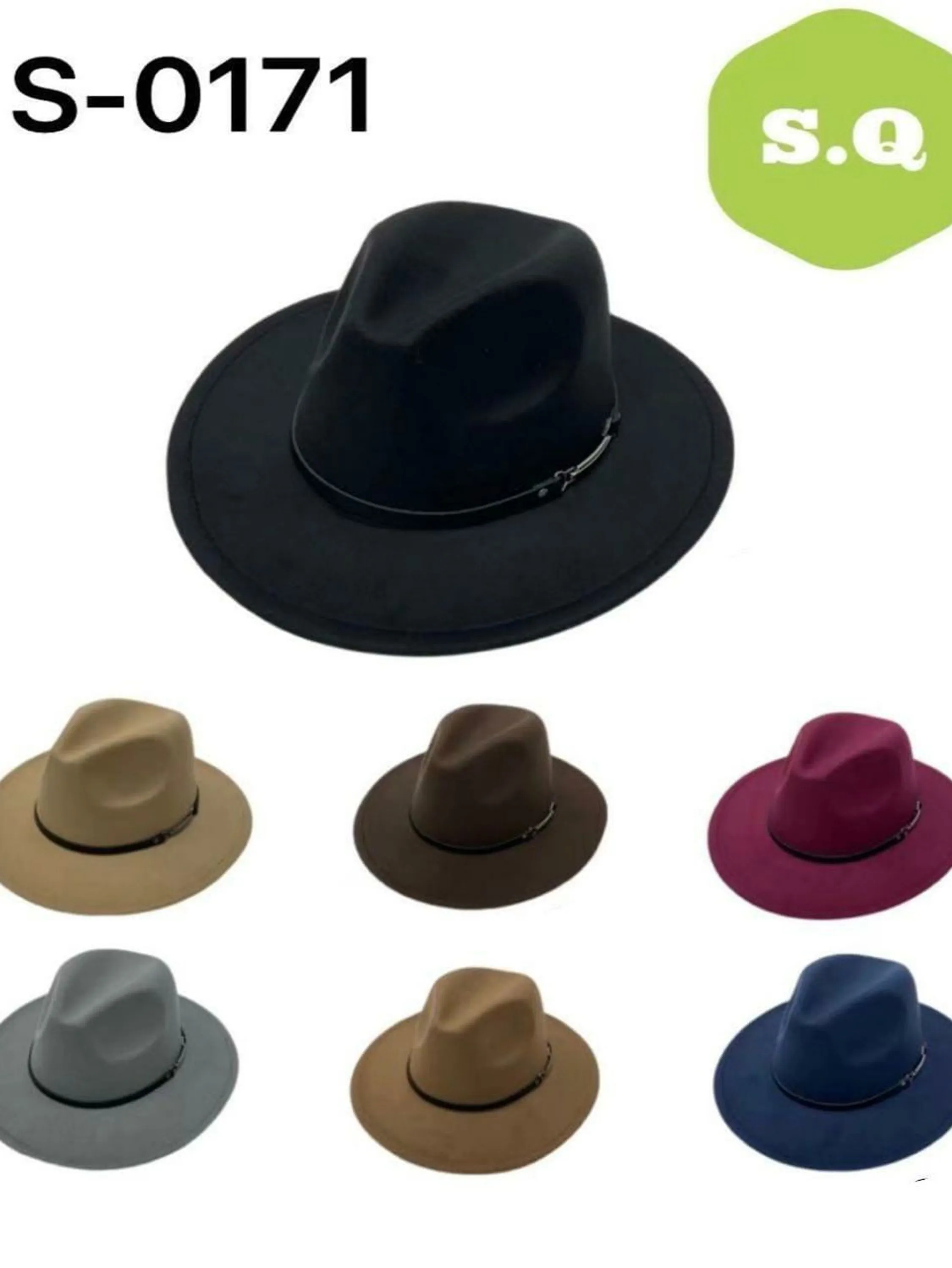 Chapéu de feltro S-0171 kit com 6 pcs
