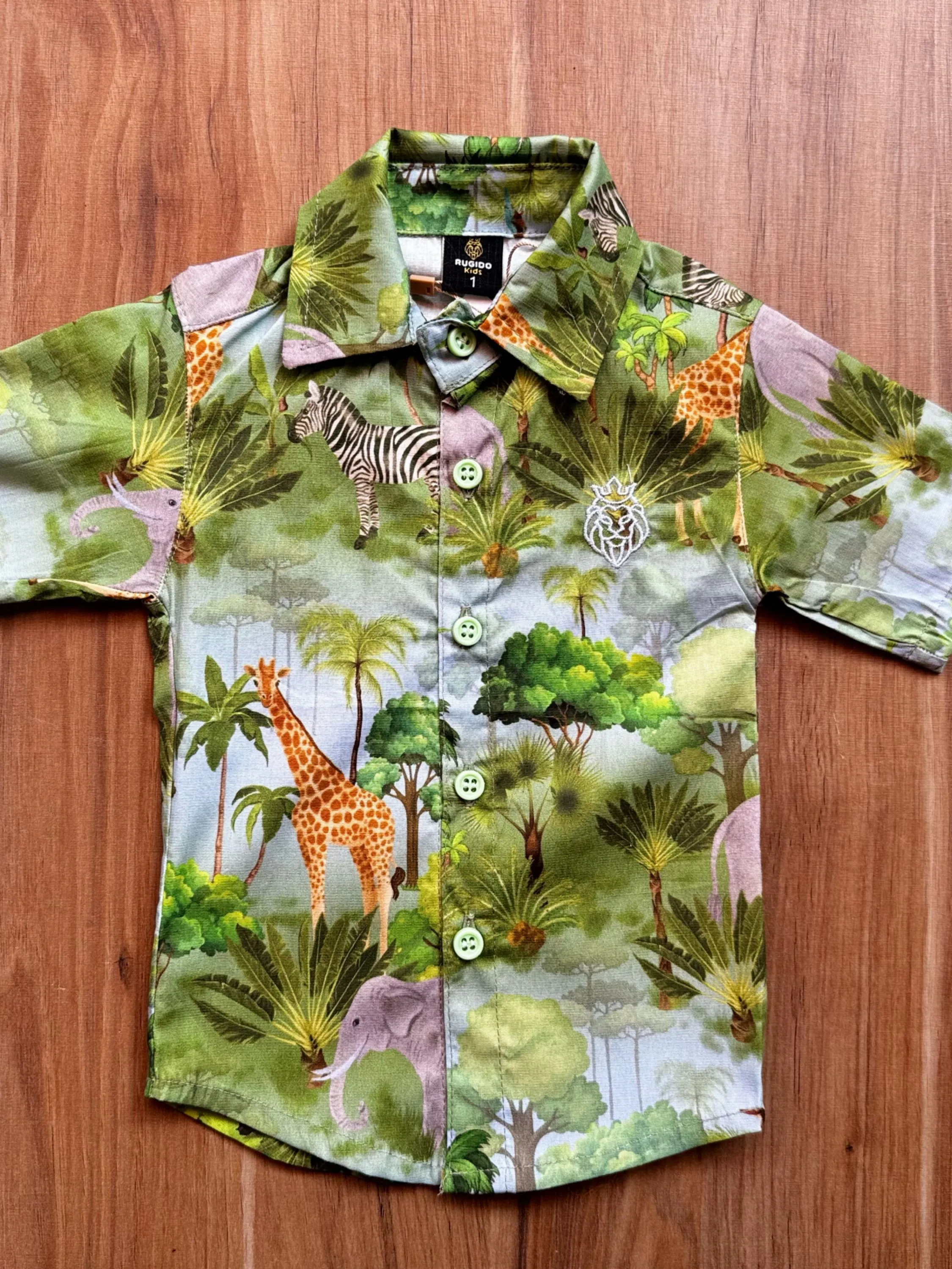 Camisa Social Safari para Menino