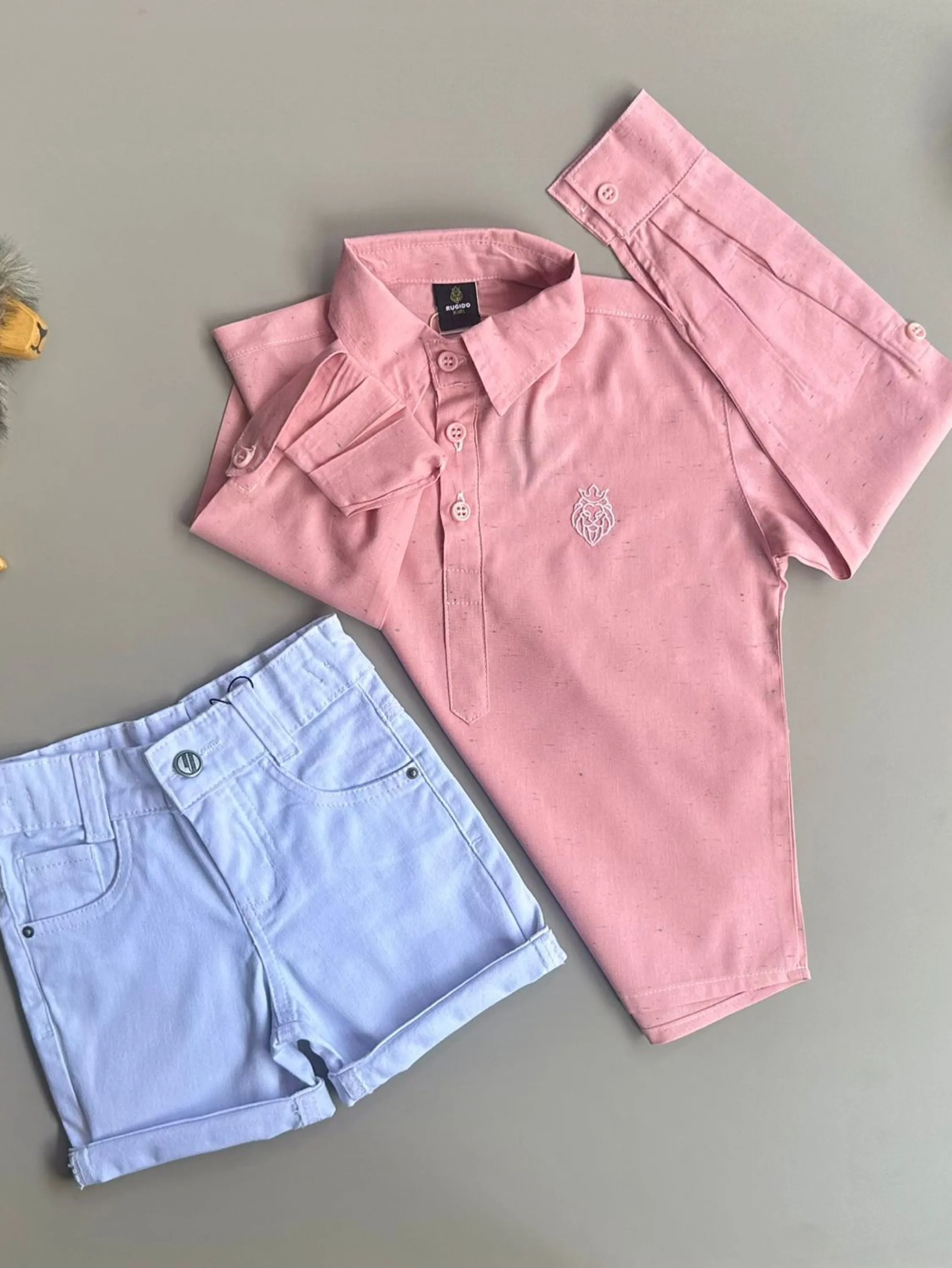 Conjunto Verão Menino Infantil Camisa + Shorts