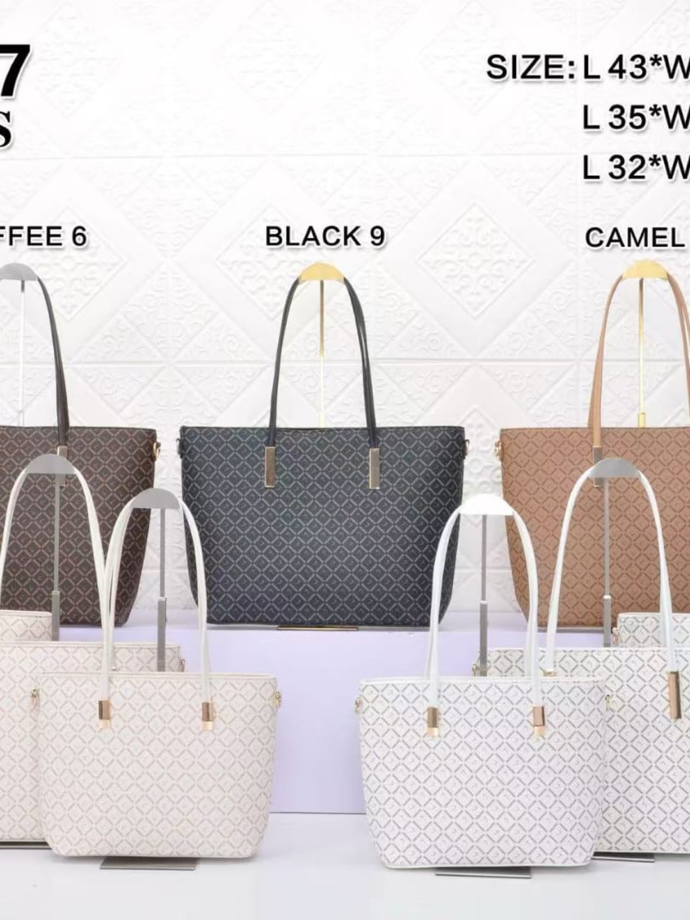 Kit de 3 peças bolsa de mão F2707