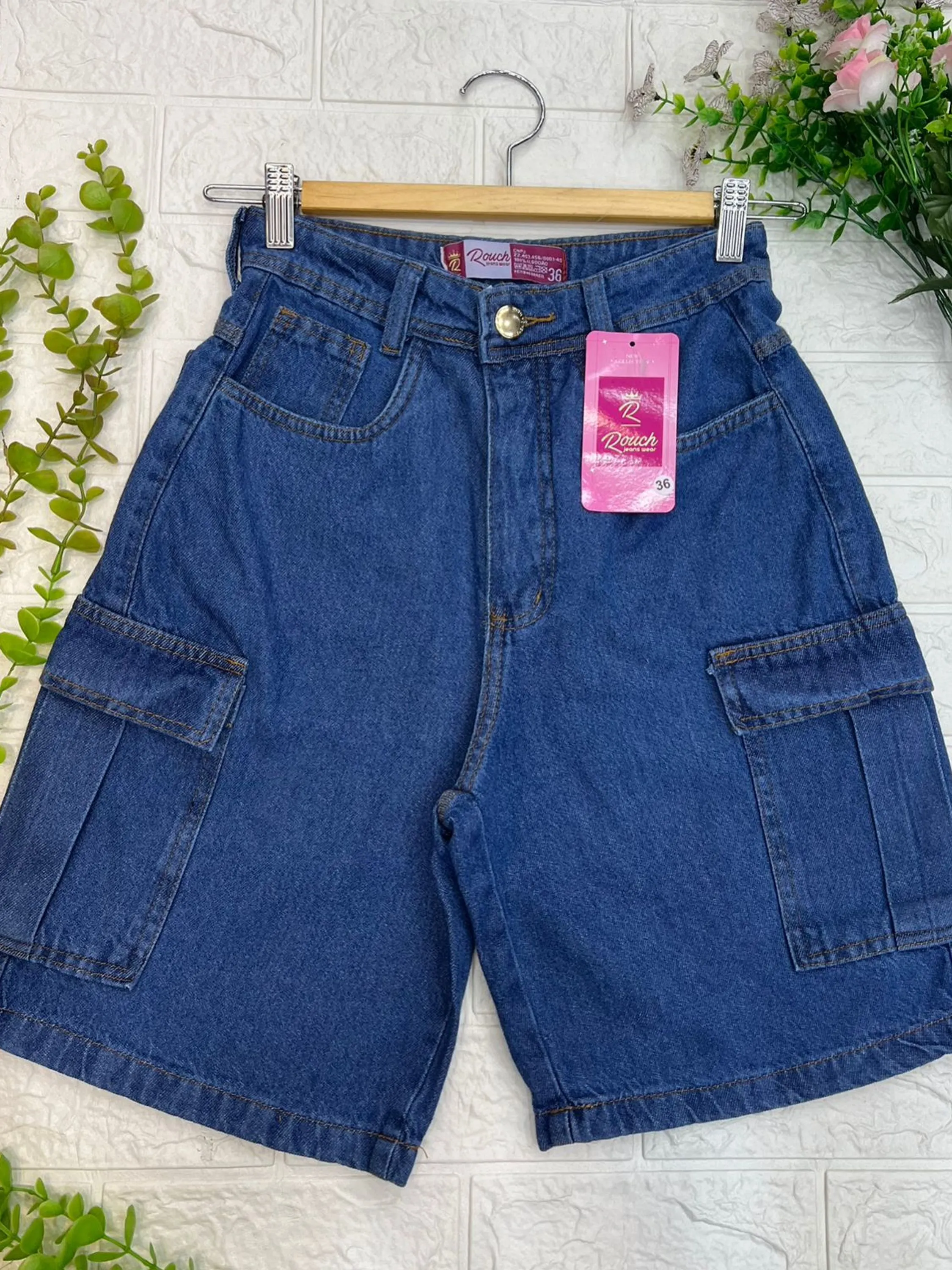 Bermuda Feminina Cargo Nova Tendencia