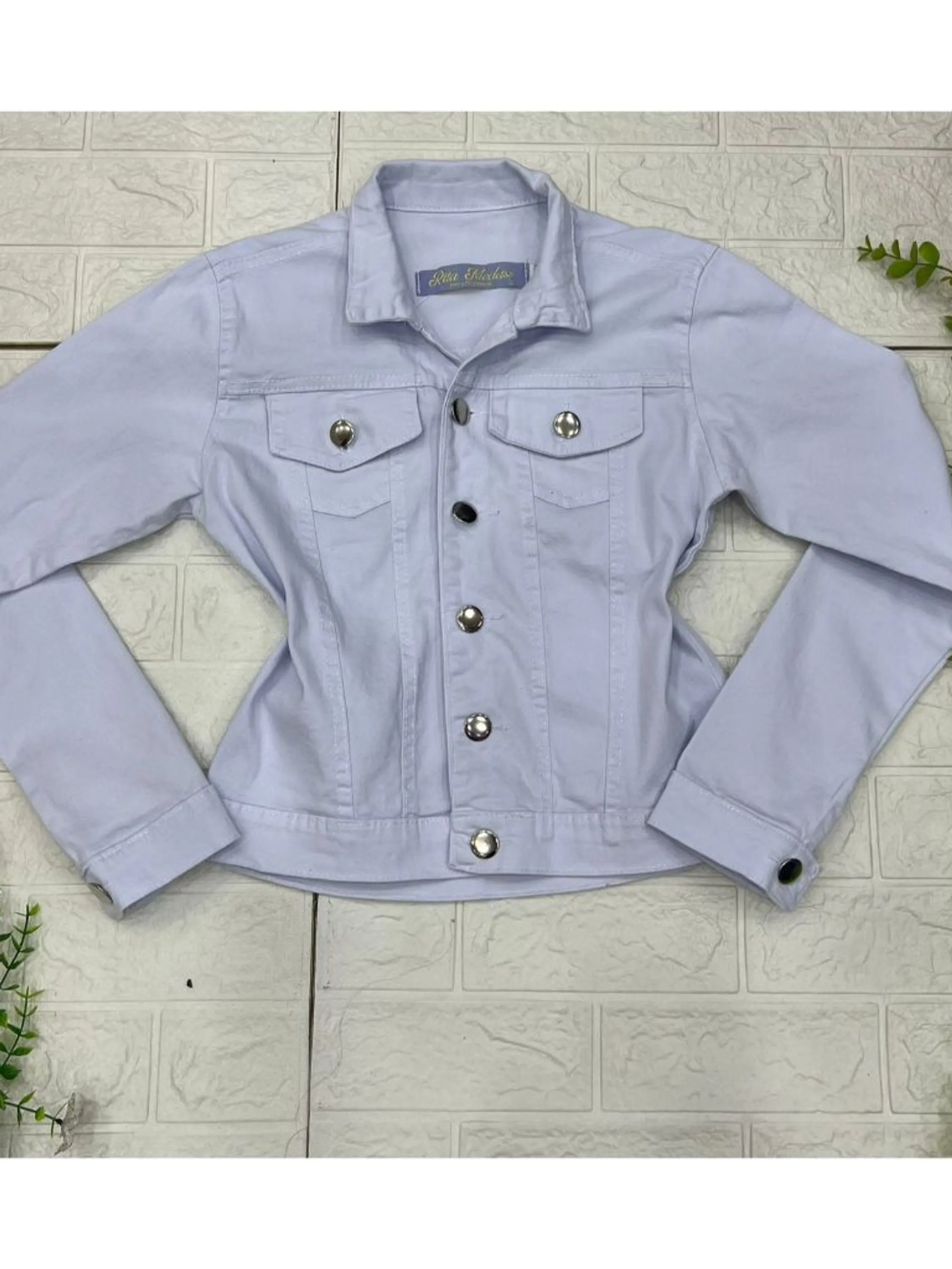 Jaqueta Feminina Branca Nova Tendencia