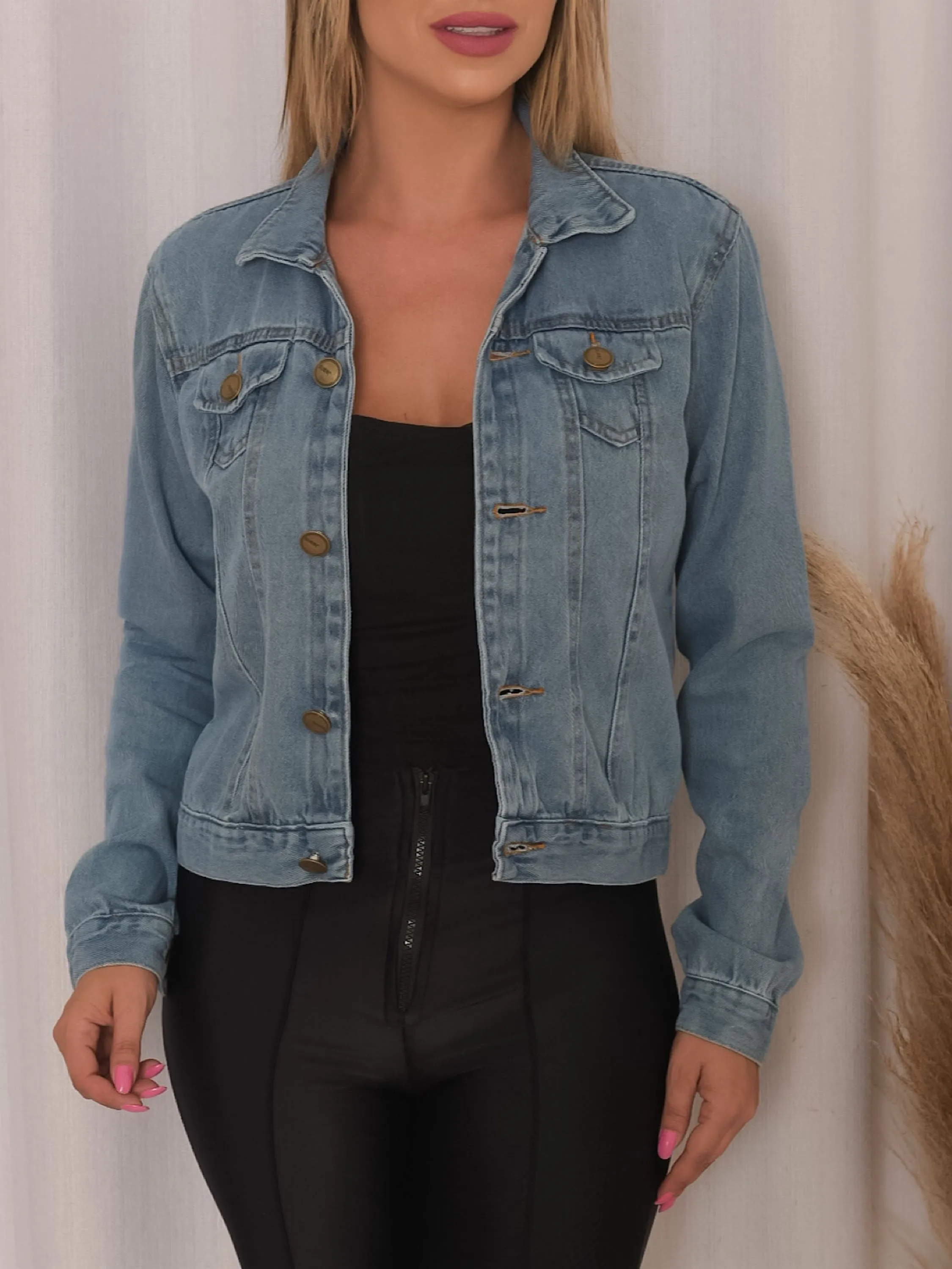Jaqueta jeans feminina