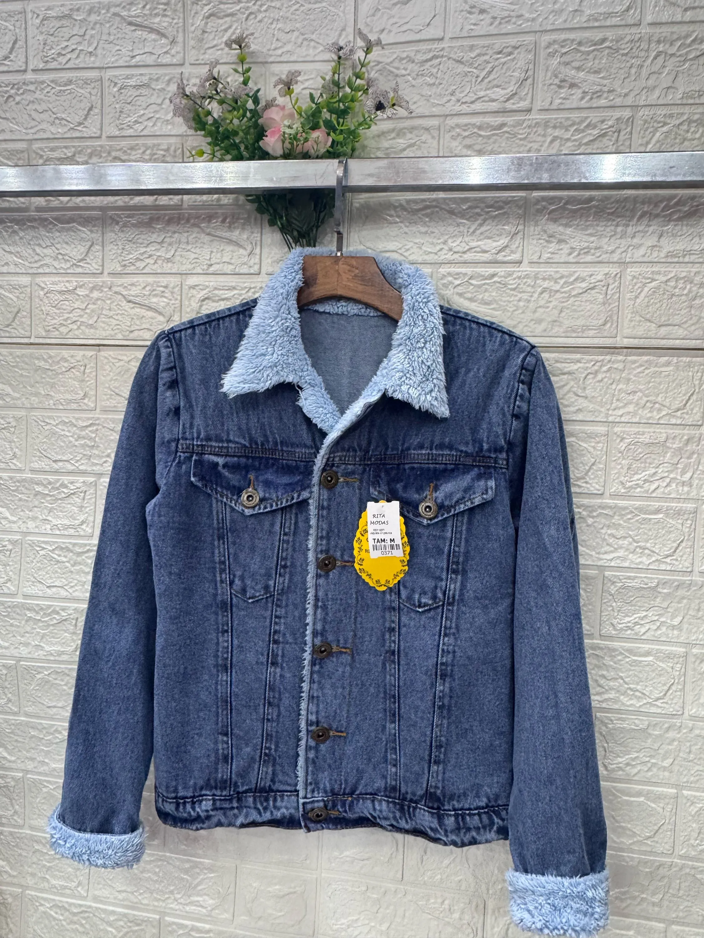 Jaqueta jeans feminina novo