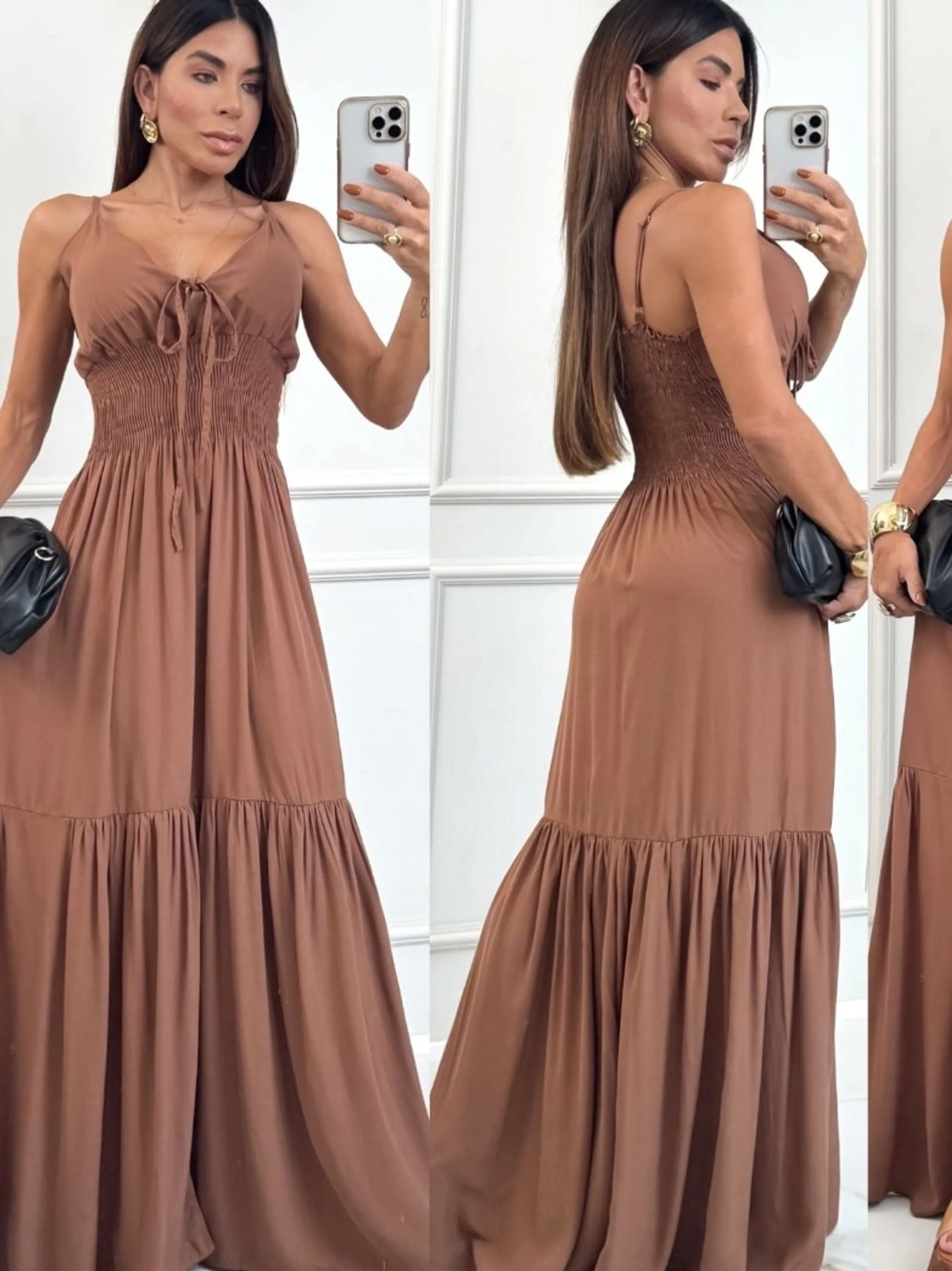 Vestido Sereia Cores Lisas Fany Moda Blogueira