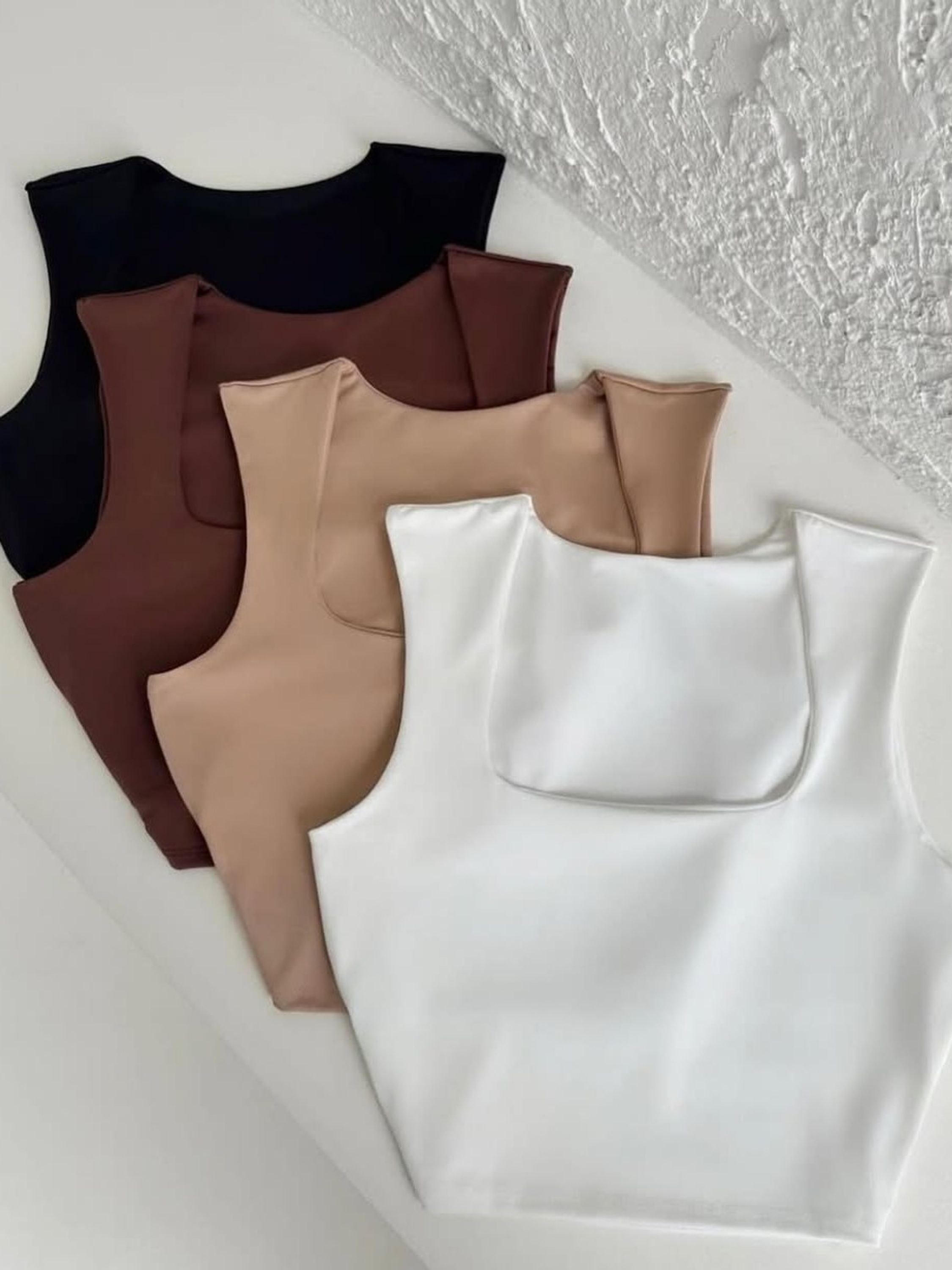 Croped Decote Quadrado Moda Blogueira