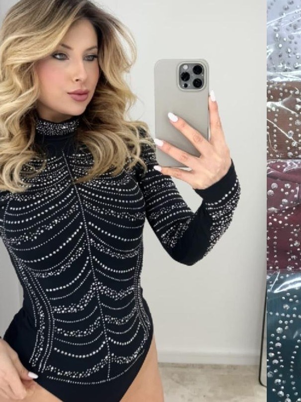 Body Tule Pedraria Cristal Moda Blogueira