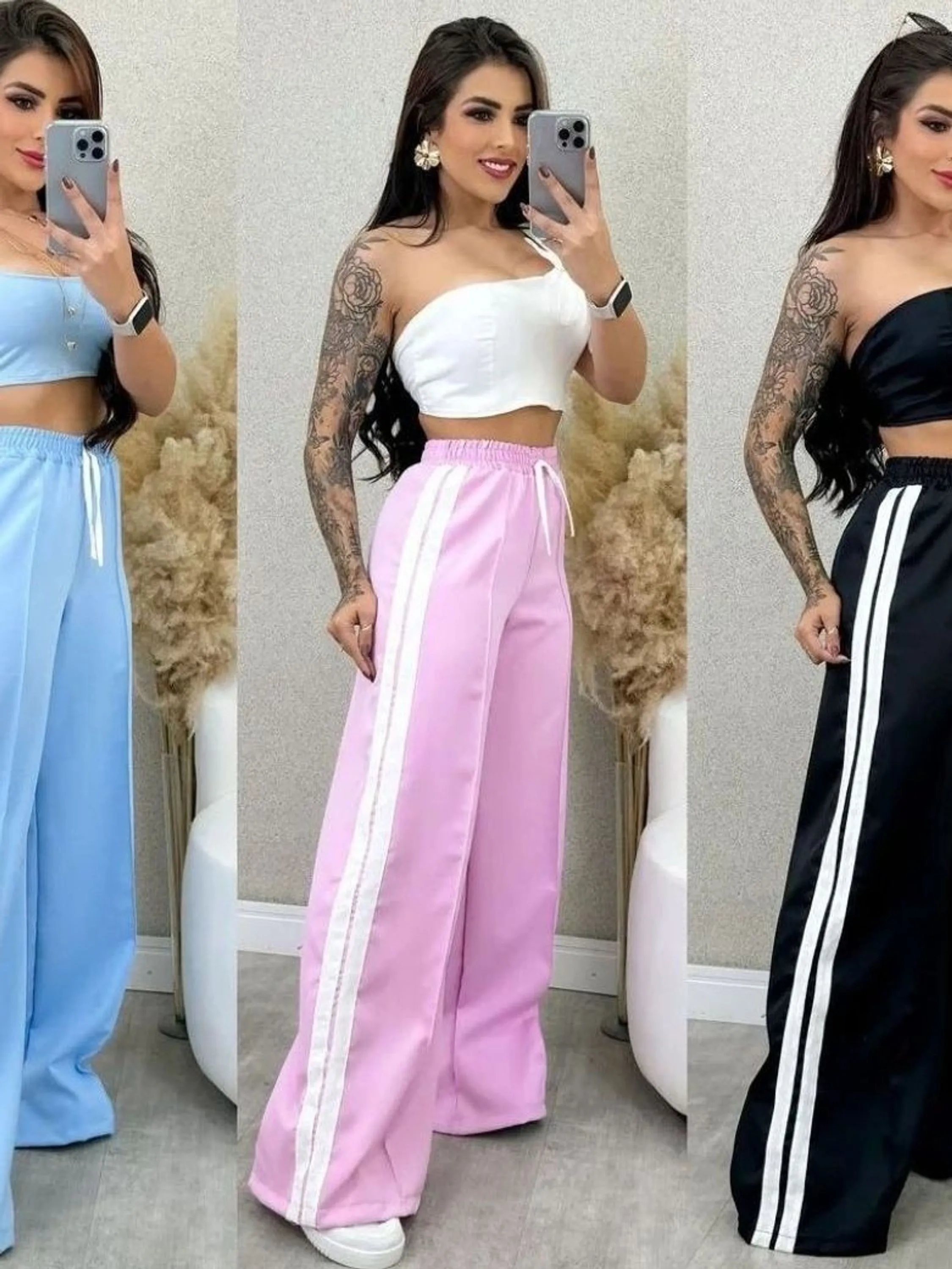 Calça Track Pants Moda Blogueira