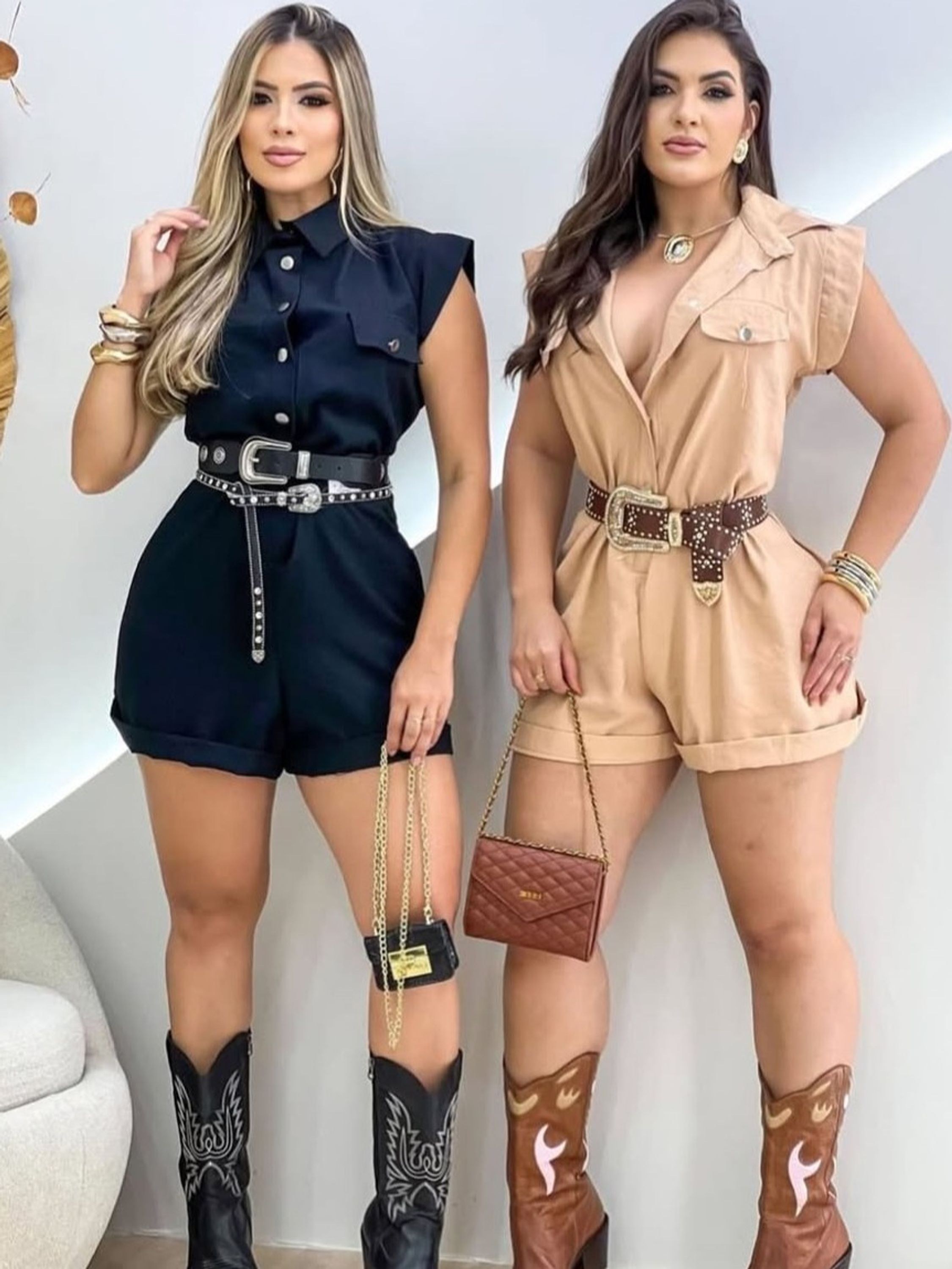 Macaquinho Botões Charme Moda Blogueira