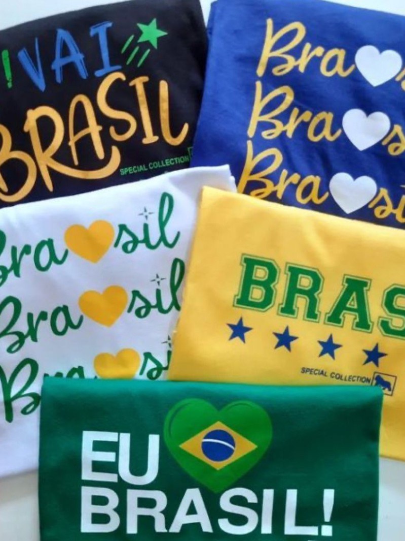 Blusa Estampada Brasil Moda Blogueira