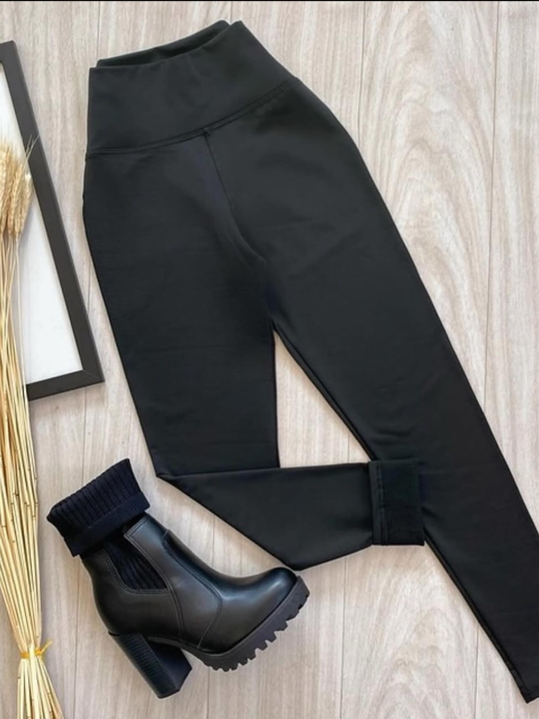 Calça Legging Flanelada Moda Blogueira