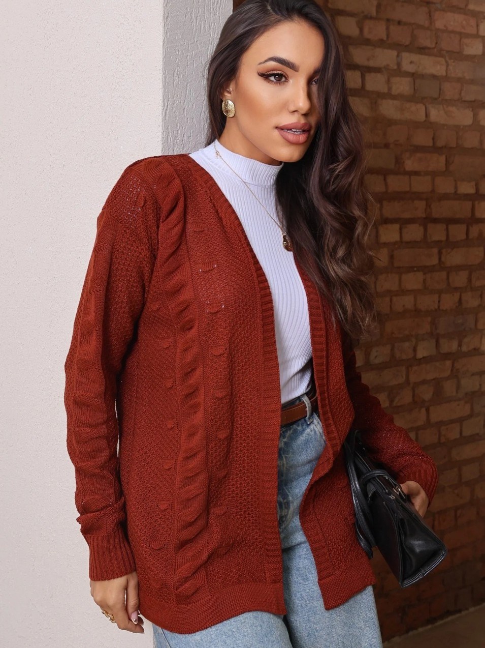 Casaco Tricô Cecília Moda Blogueira