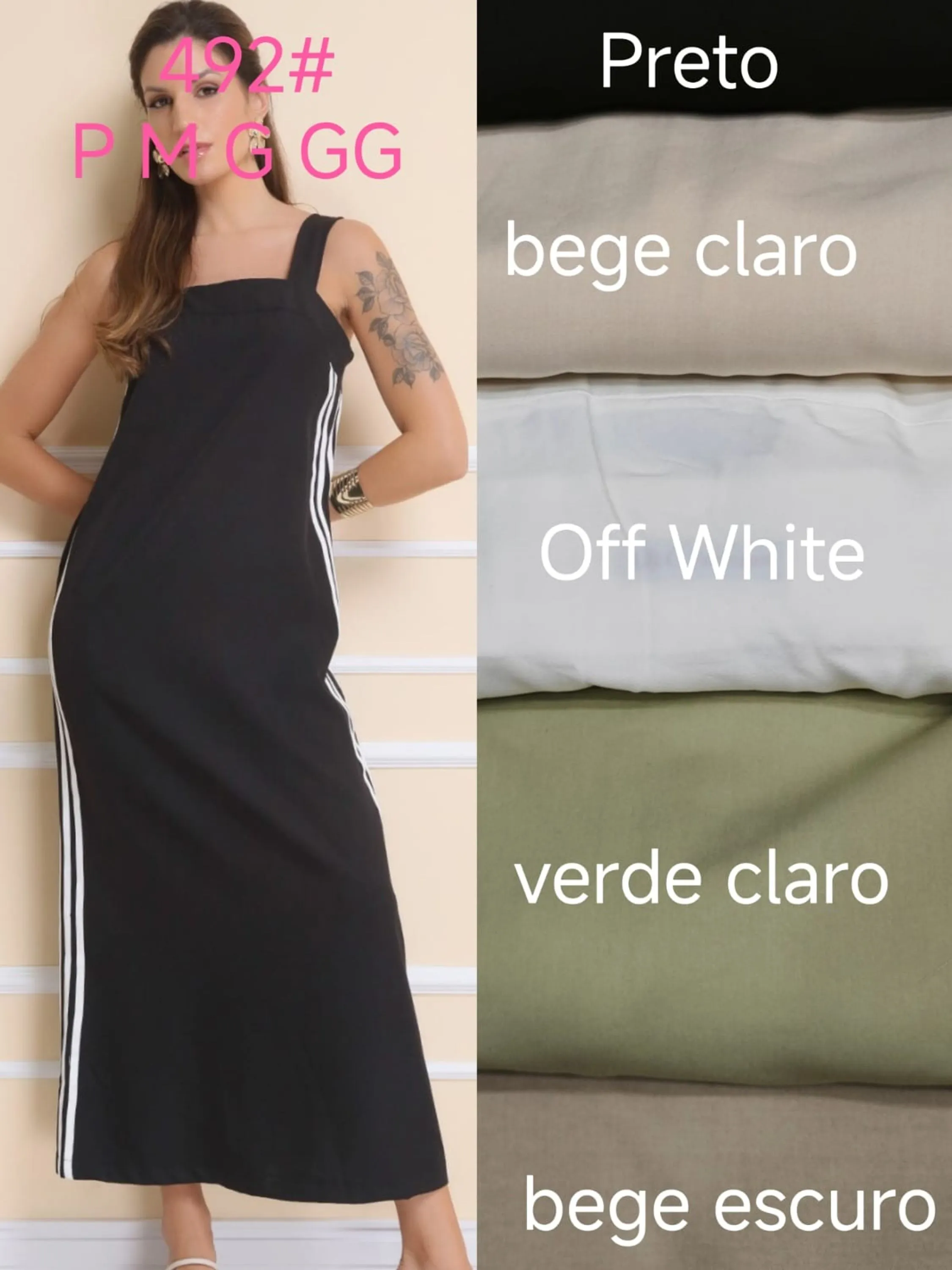 vestido longo tecido luis twil