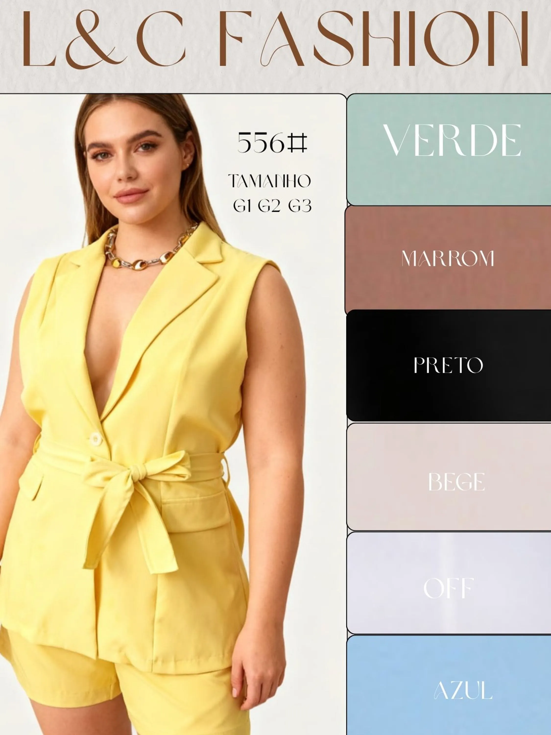 Max colete feminino, plus size