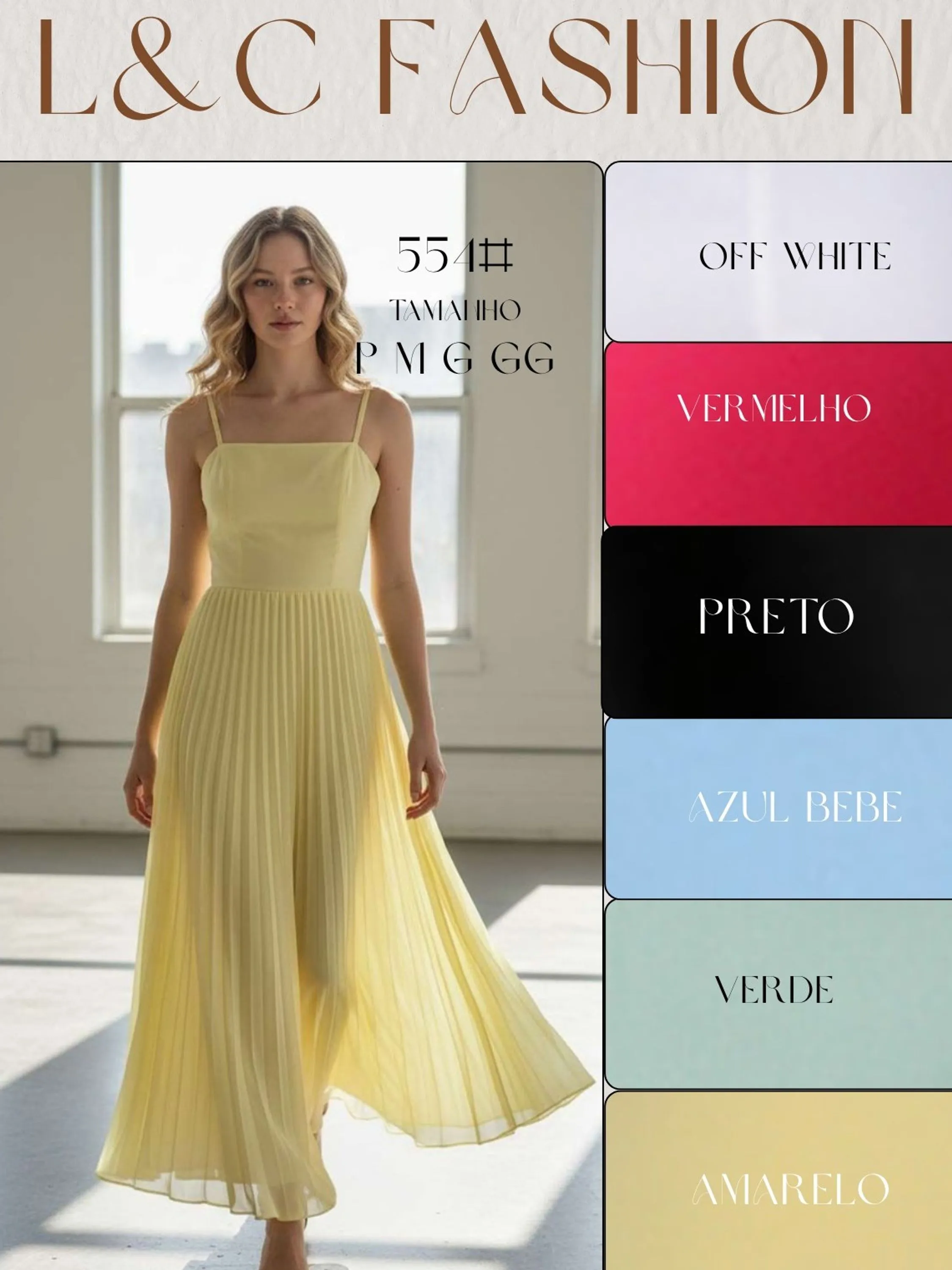 Vestido pinçado cores