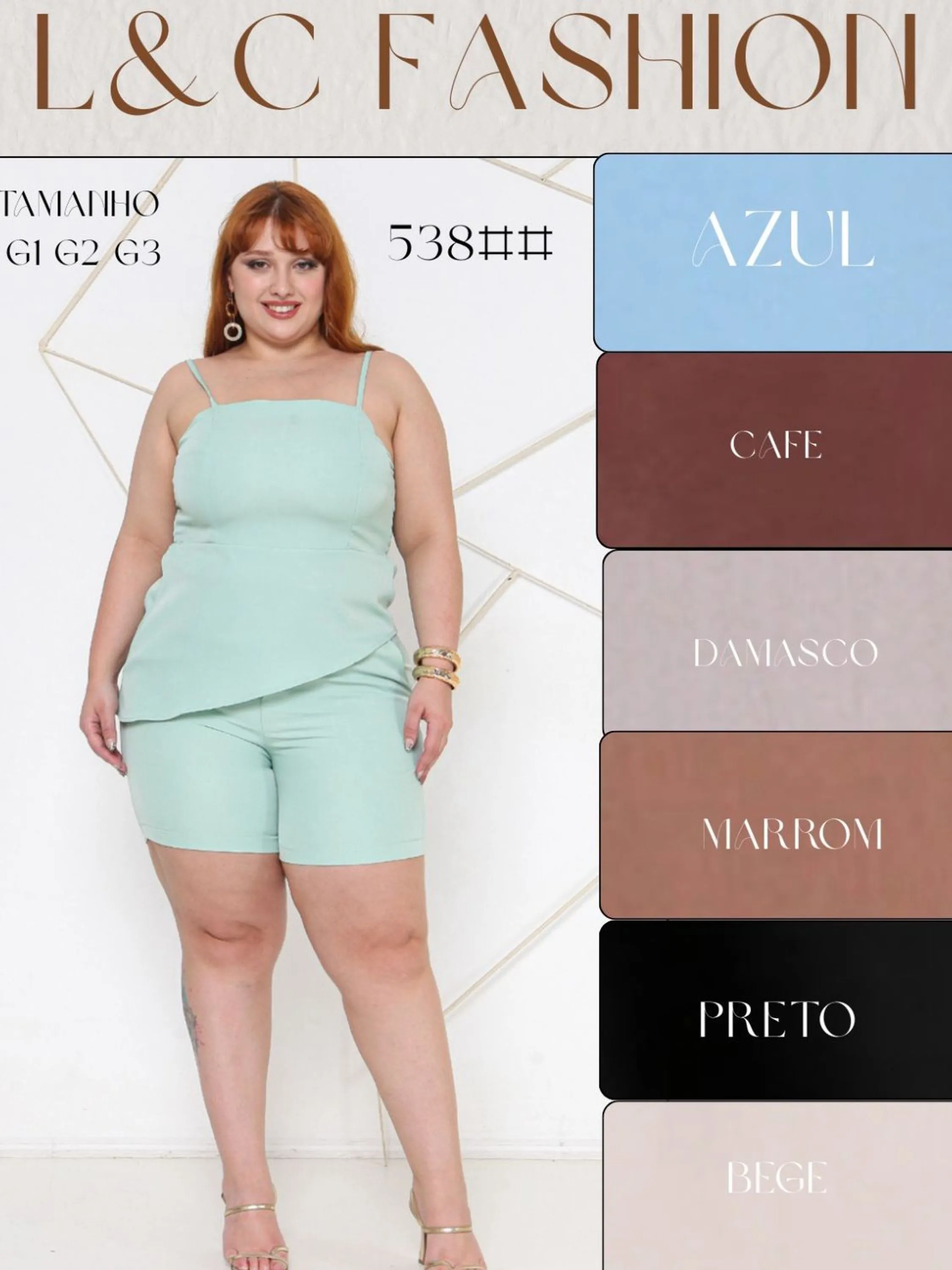 Conjunto plus size alça