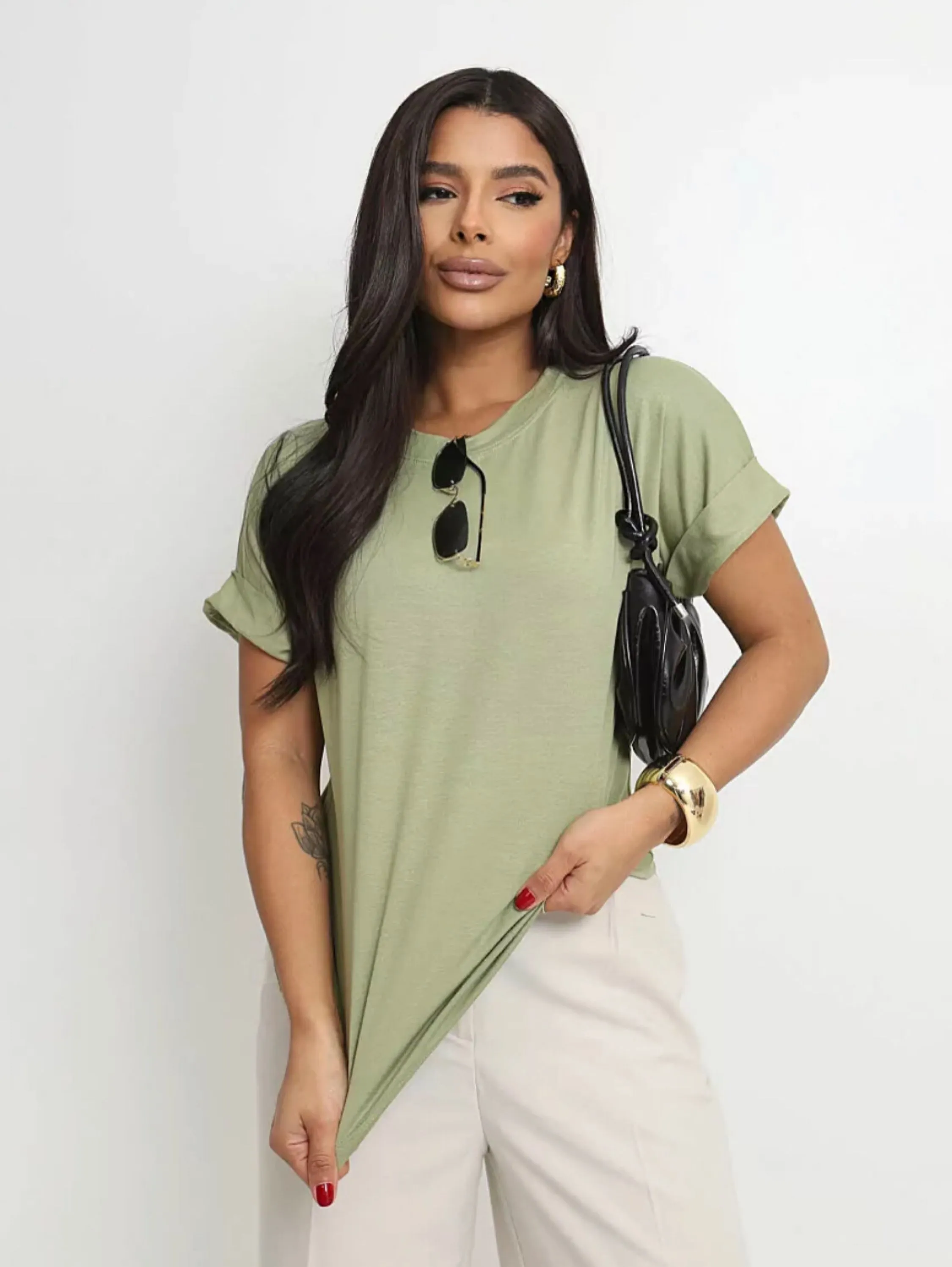 Blusa Viscolyvra Básica