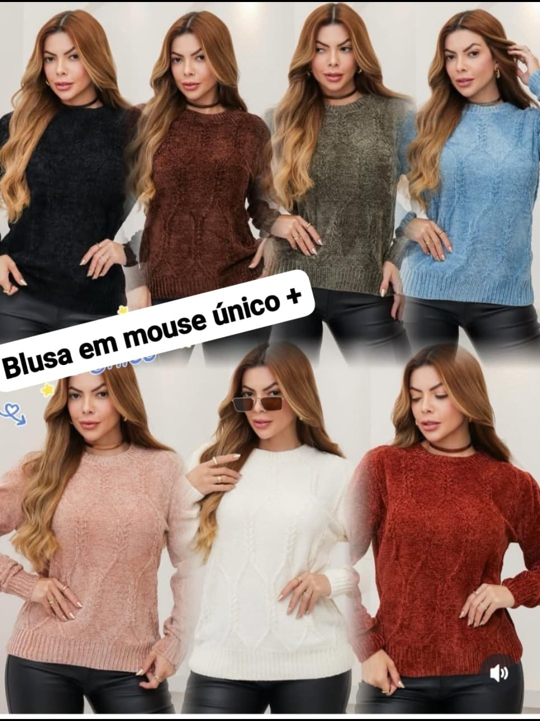 Blusa em mousse veste até o gg