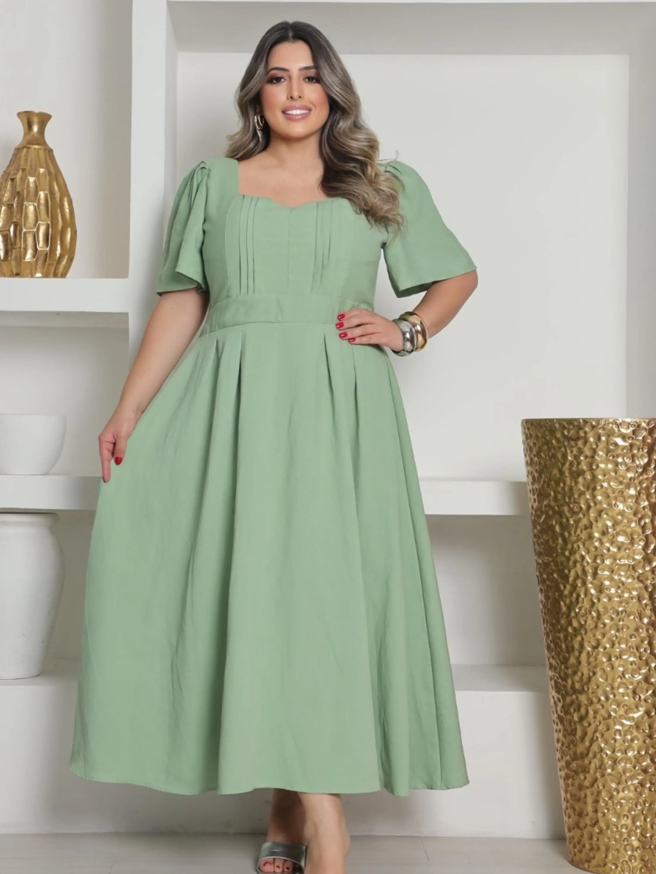 Vestido em sensorial veste até o g2