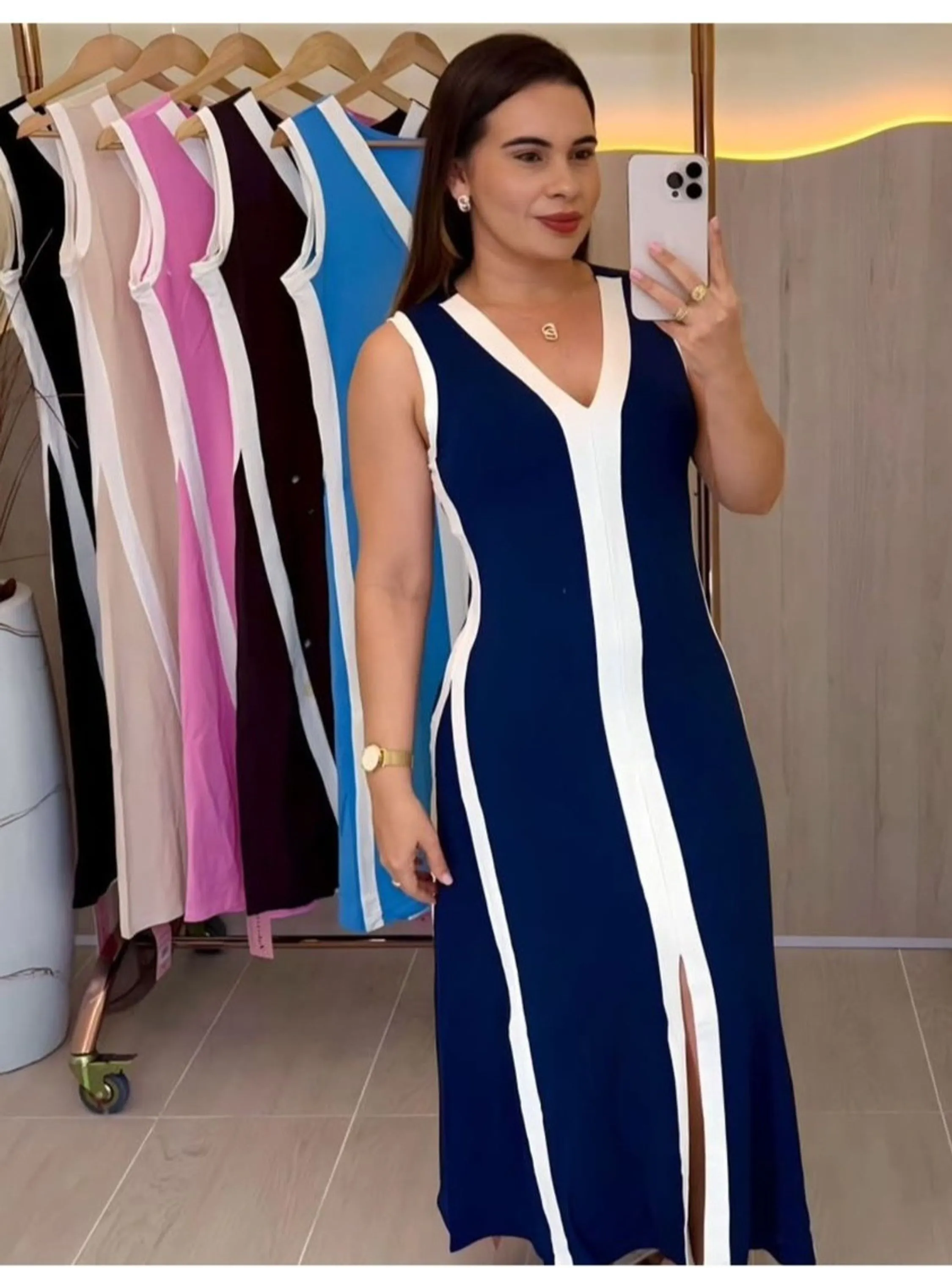 Vestido em moletinho veste até gg