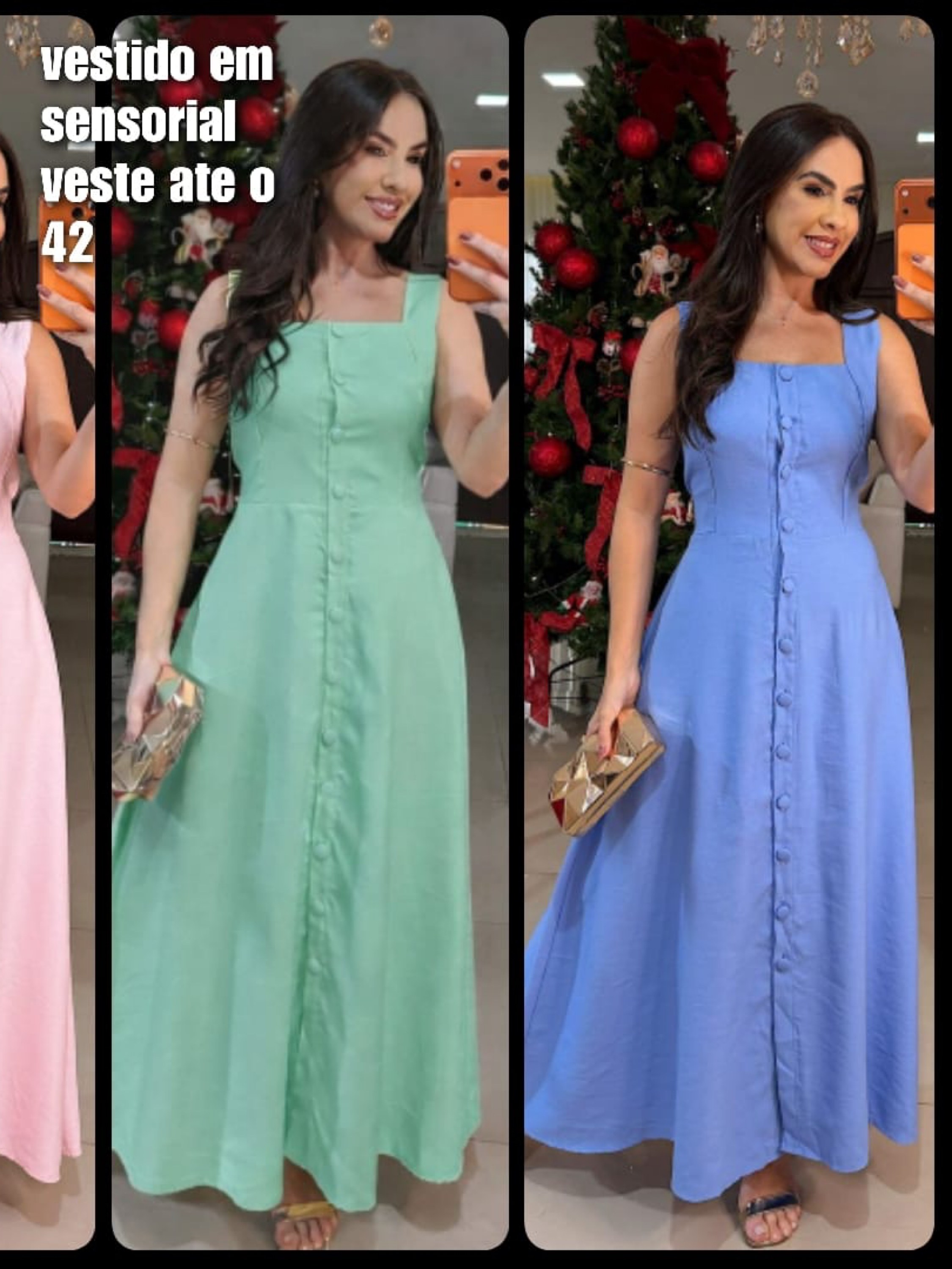 Vestido em Sensorial veste até o 42