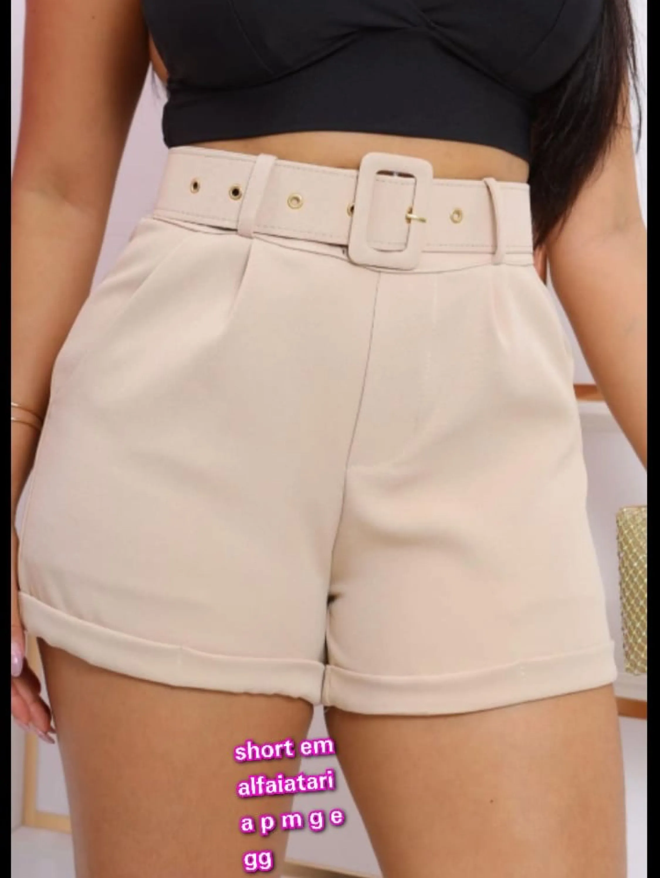 Shorts em Alfaiataria P/M/G e GG