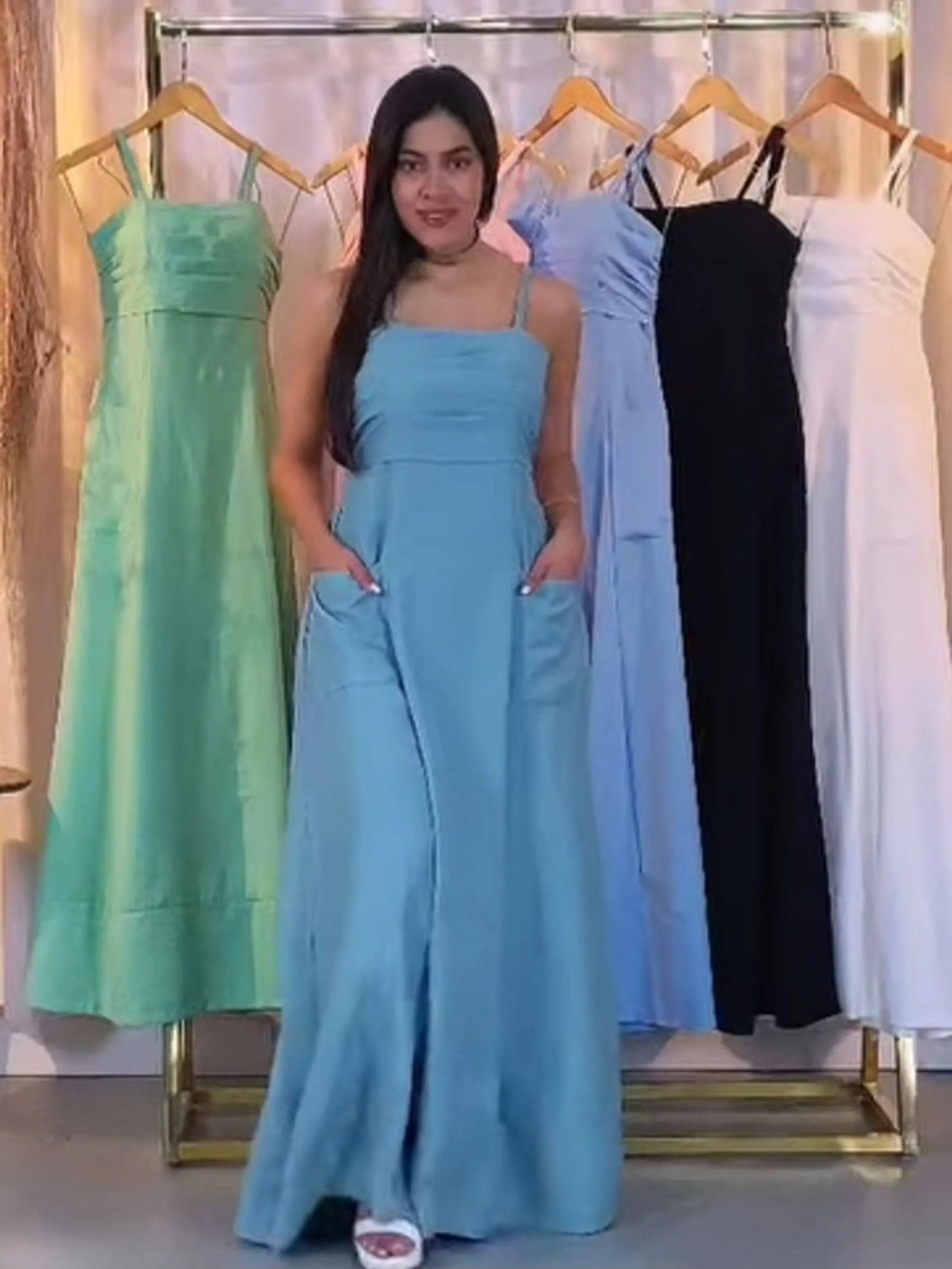 Vestido em sensorial marrant veste m e g