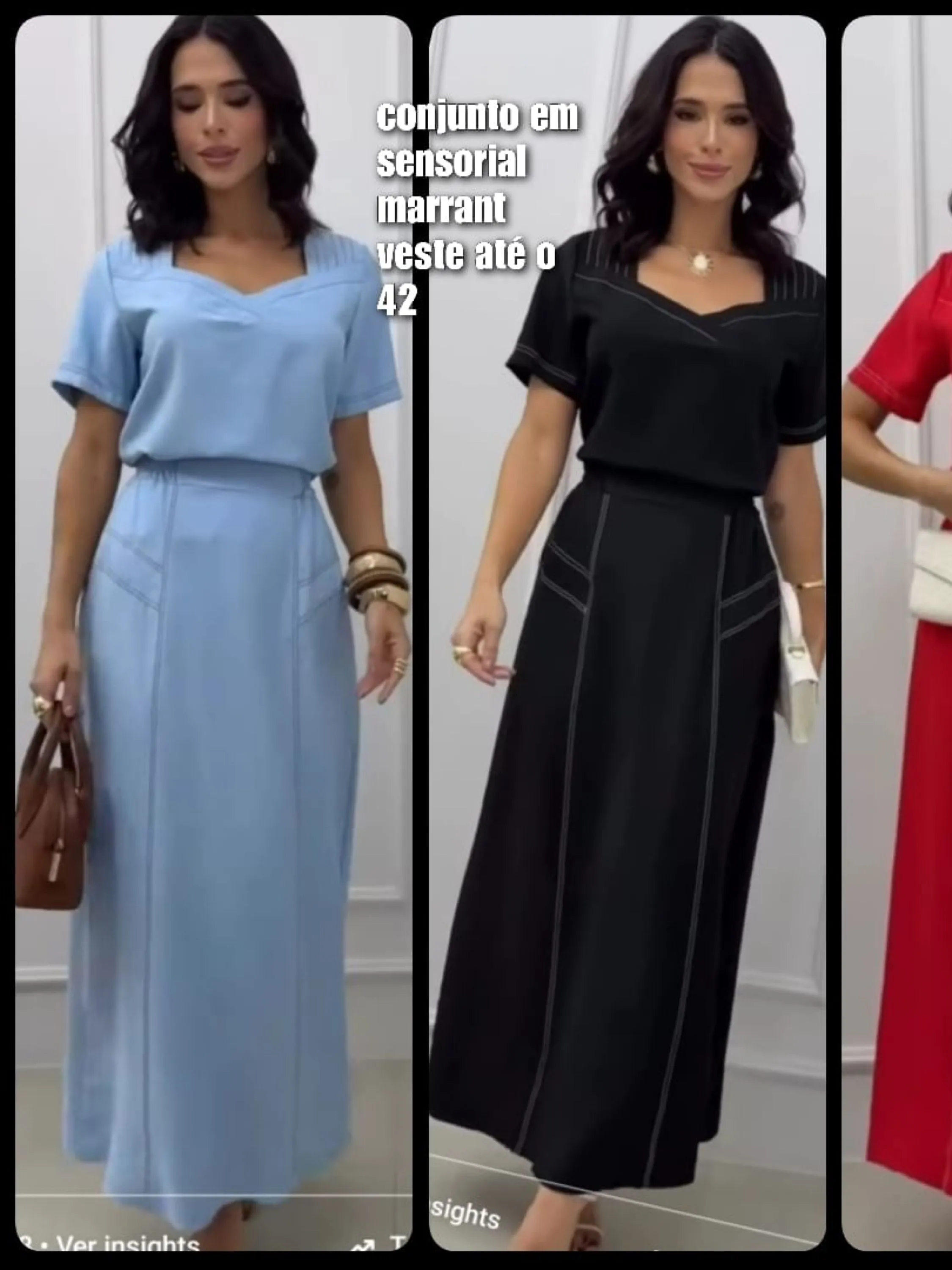 Conjunto Sensorial Marrante veste até o 42