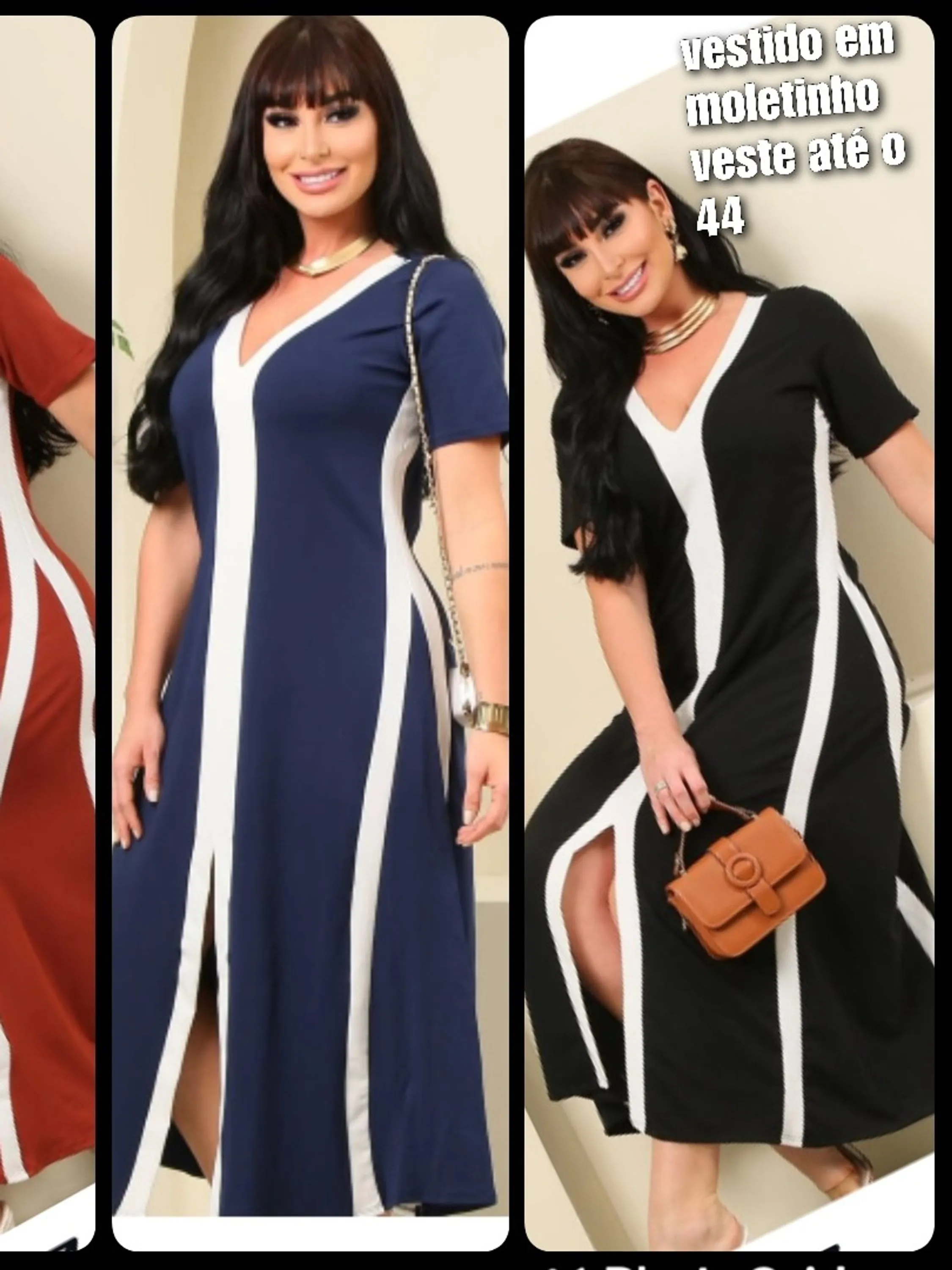 Vestido em moletinho veste até o gg