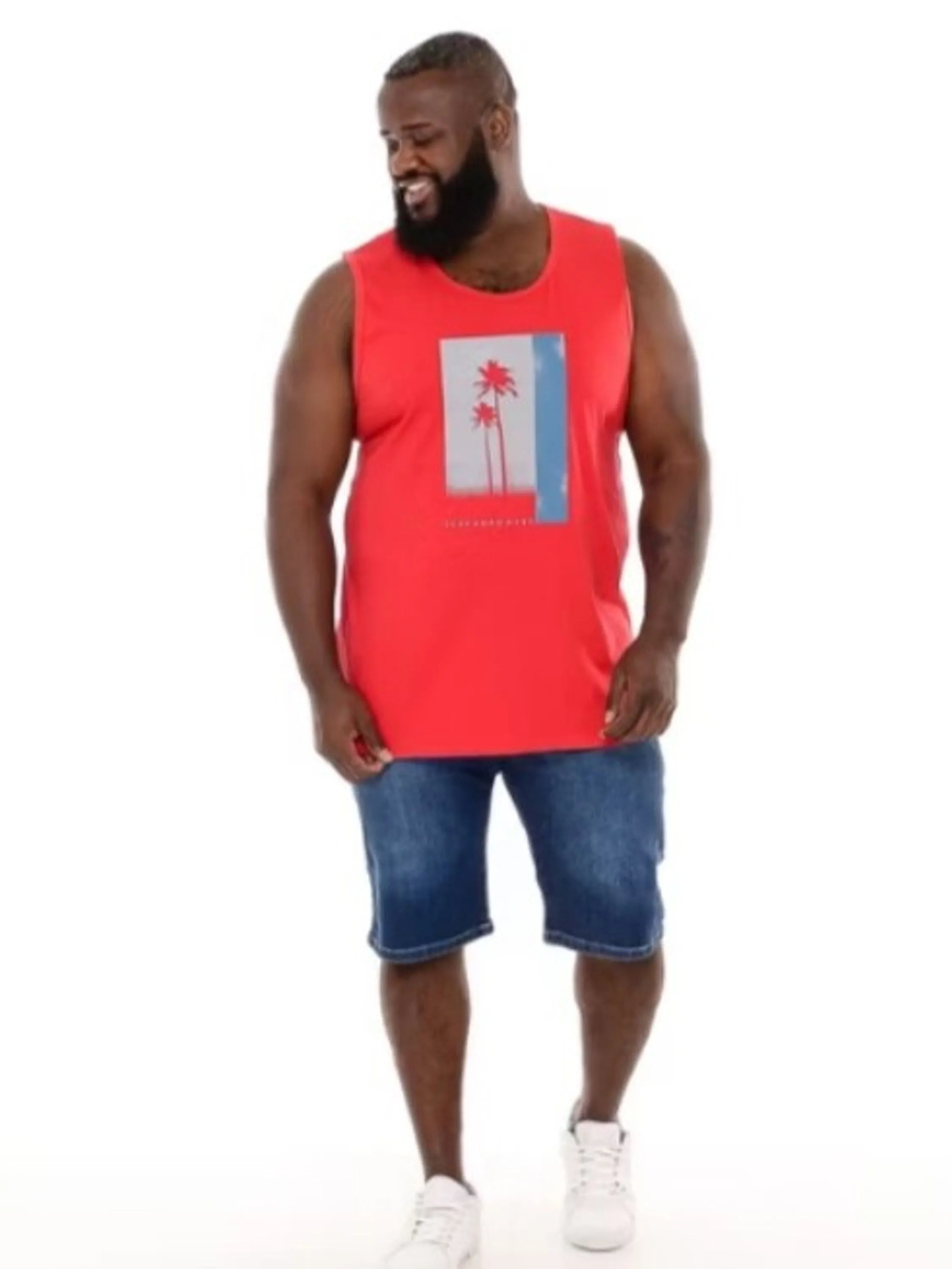 regata plus size algodão masculina