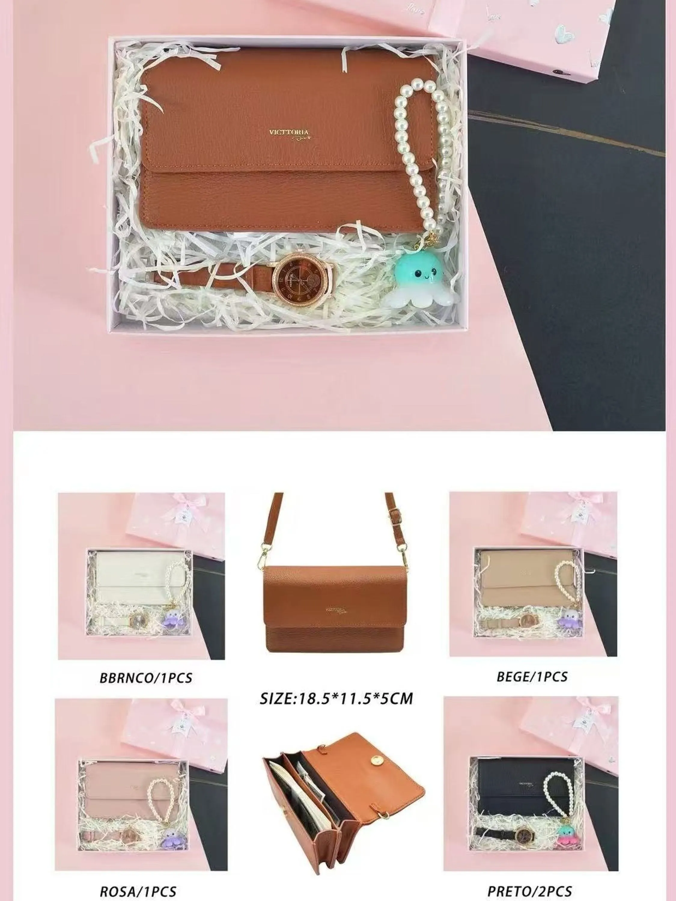 KIT Caixa de presente Oscar Bolsas Modas