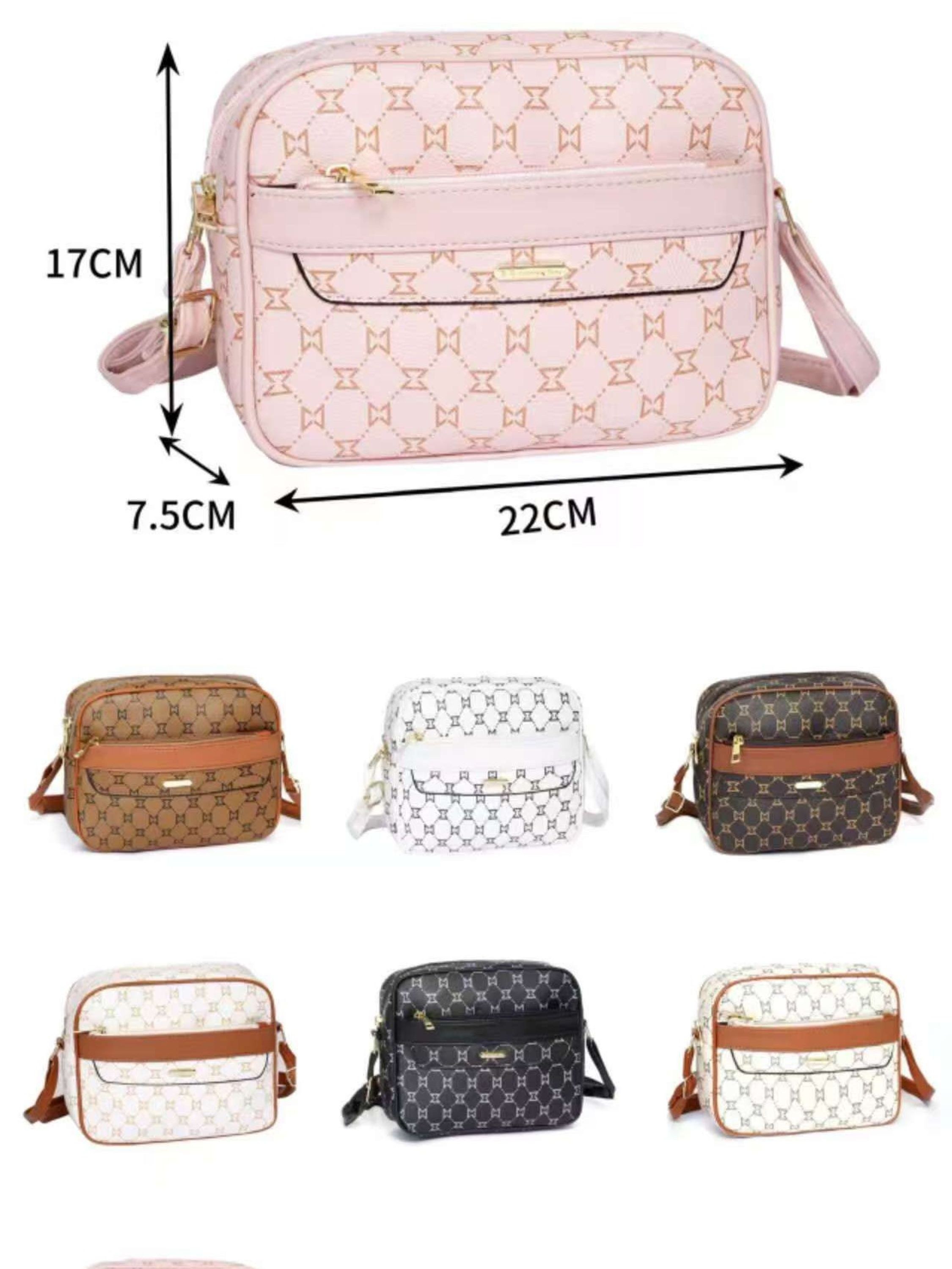 Bolsa KIT5 cores pequena Transversal Femininas Oscar Bolsa