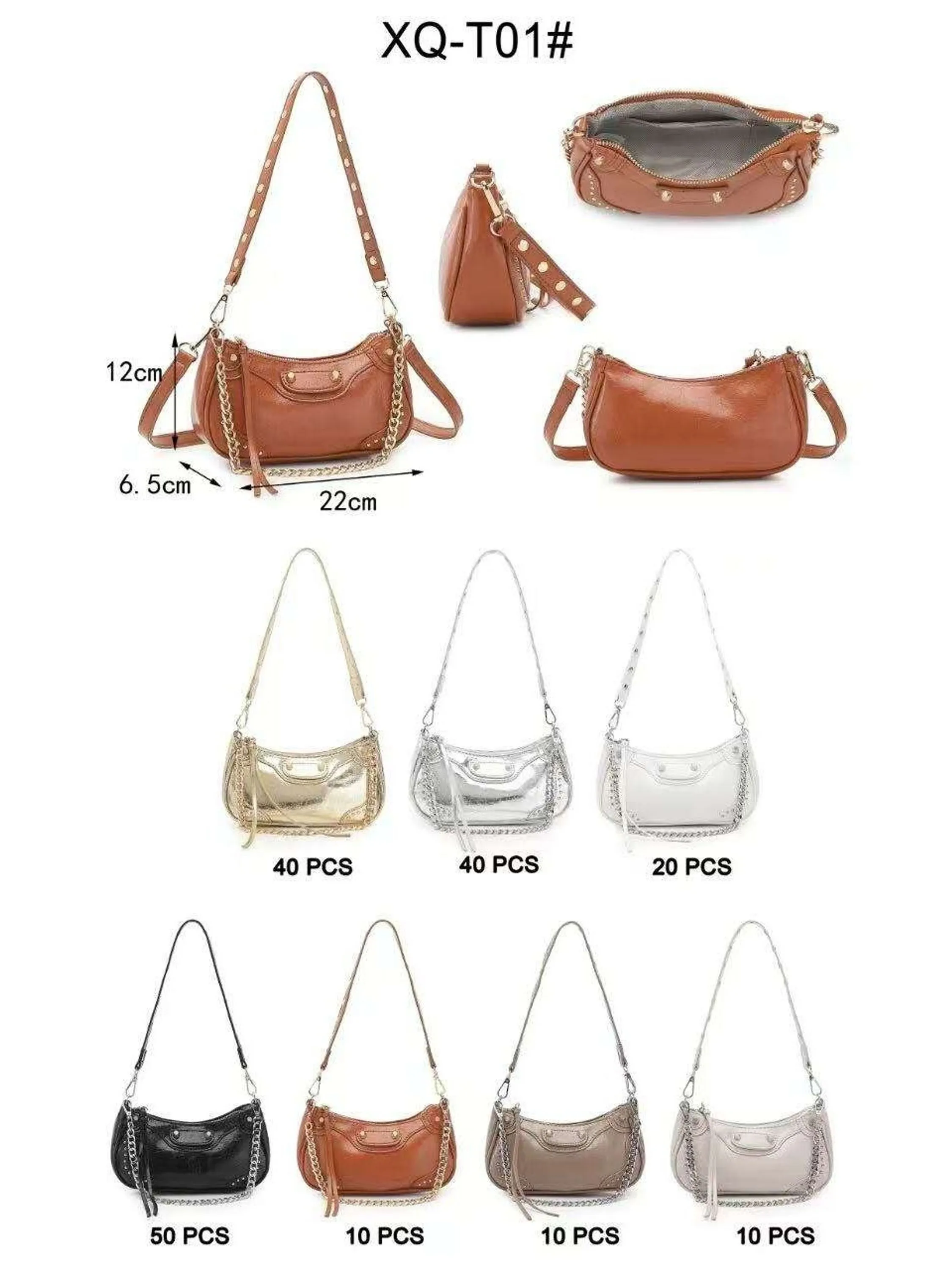 Bolsa pequena com corrente  Transversal  Oscar Bolsas Modas