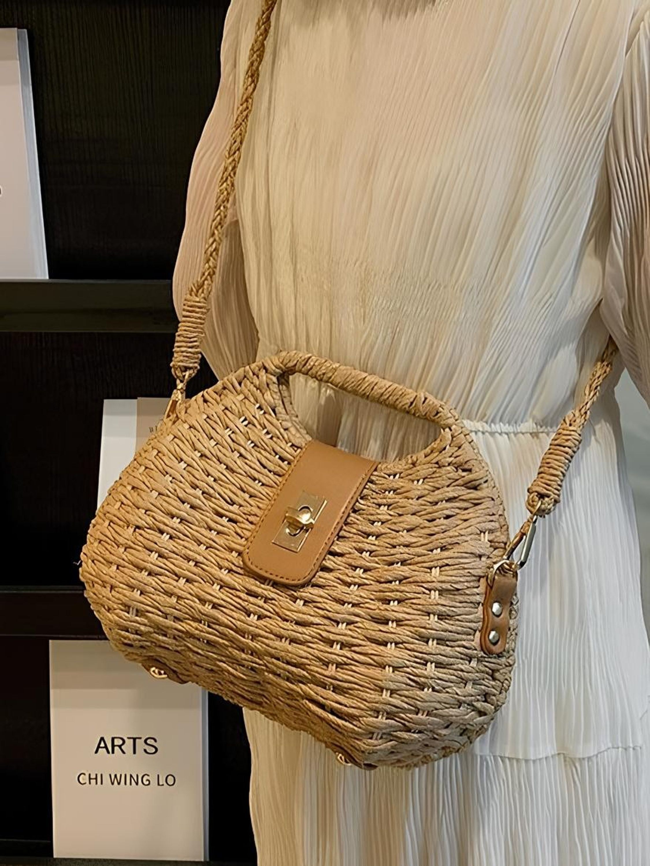 Bolsa PalhaTransversal Femininas Oscar Bolsas Modas