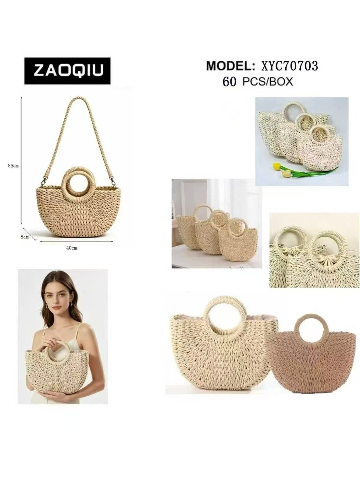 Bolsa palha praia Femininas Oscar Bolsas Modas