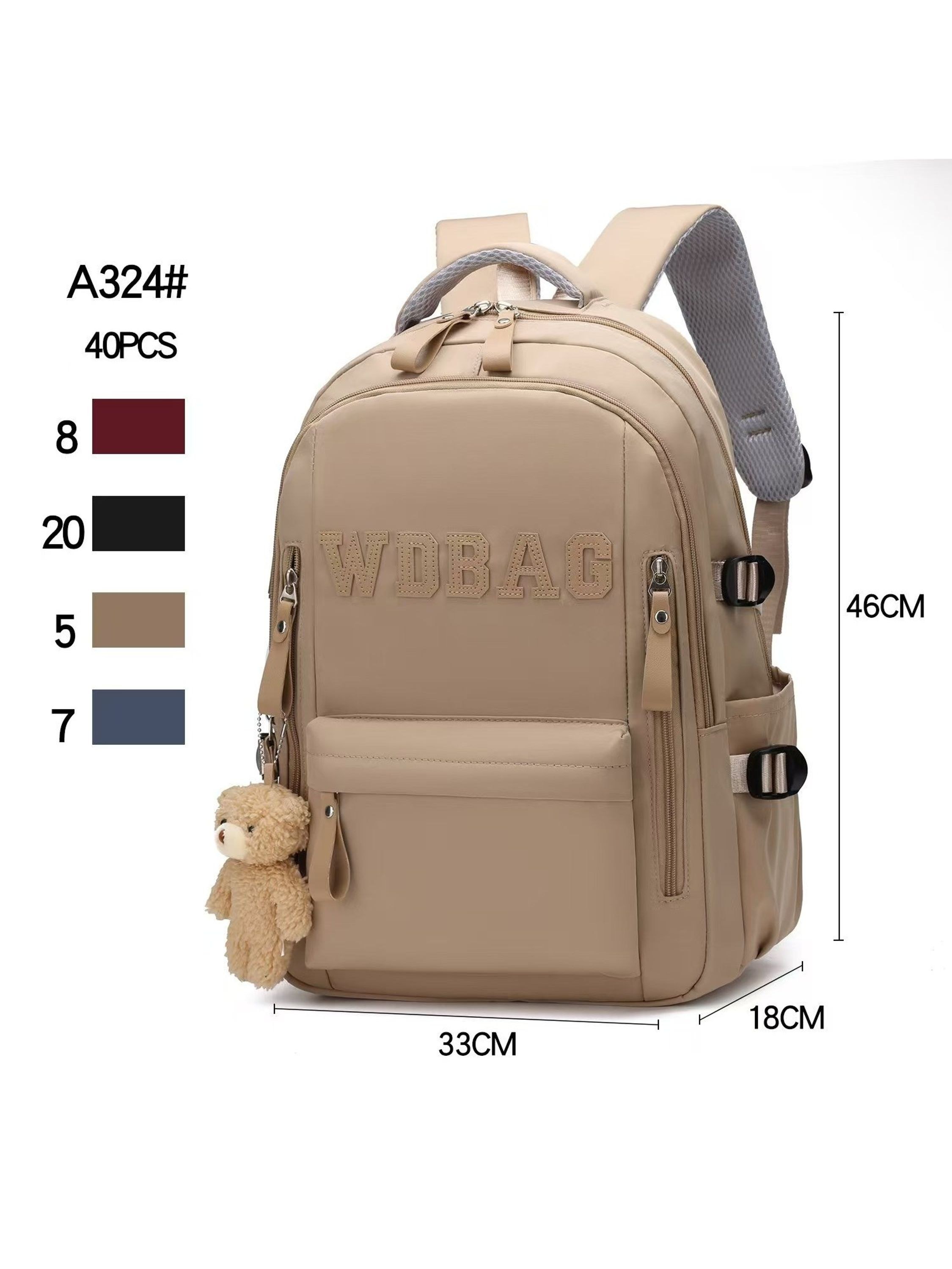 Mochila grande tecido Feminina Oscar Bolsas Modas