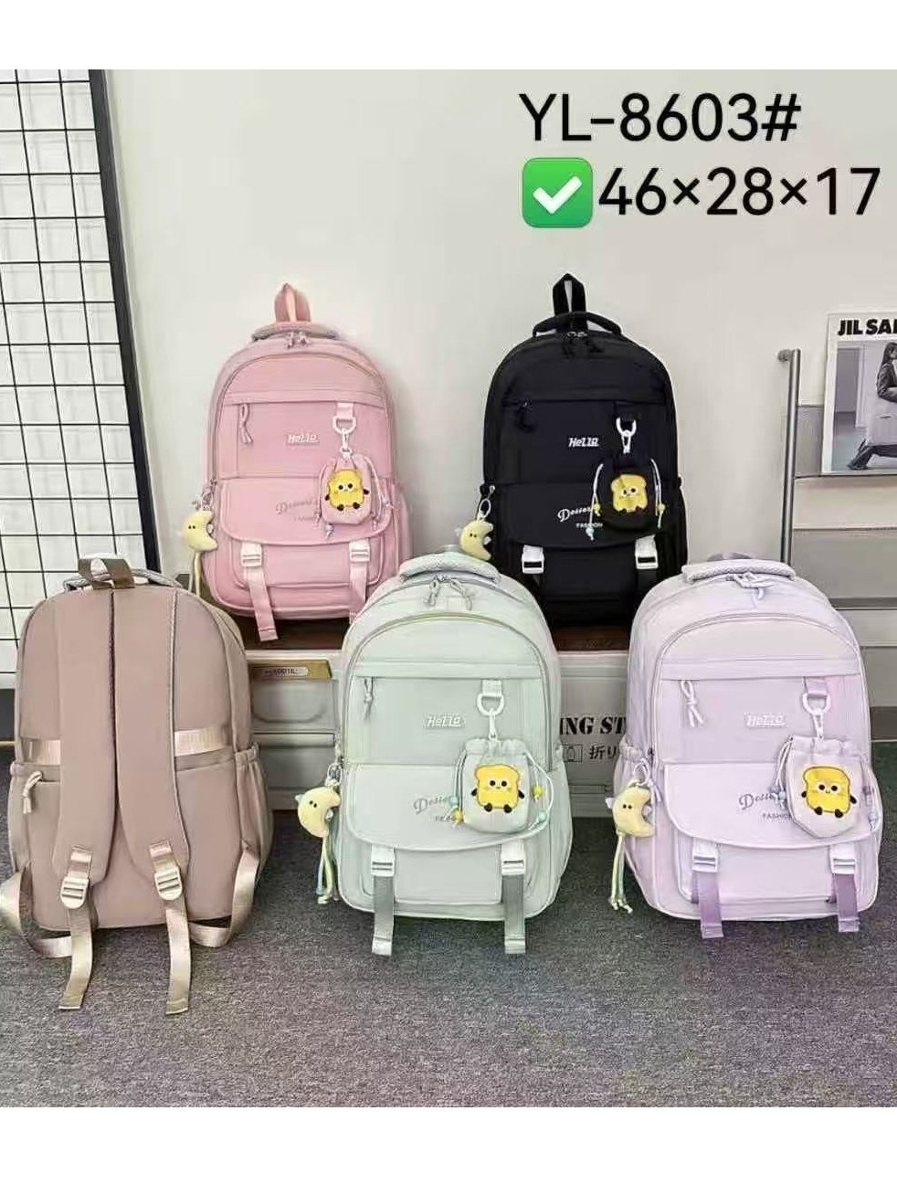 Mochila Grande Tecido impermeável Oscar Bolsas Modas