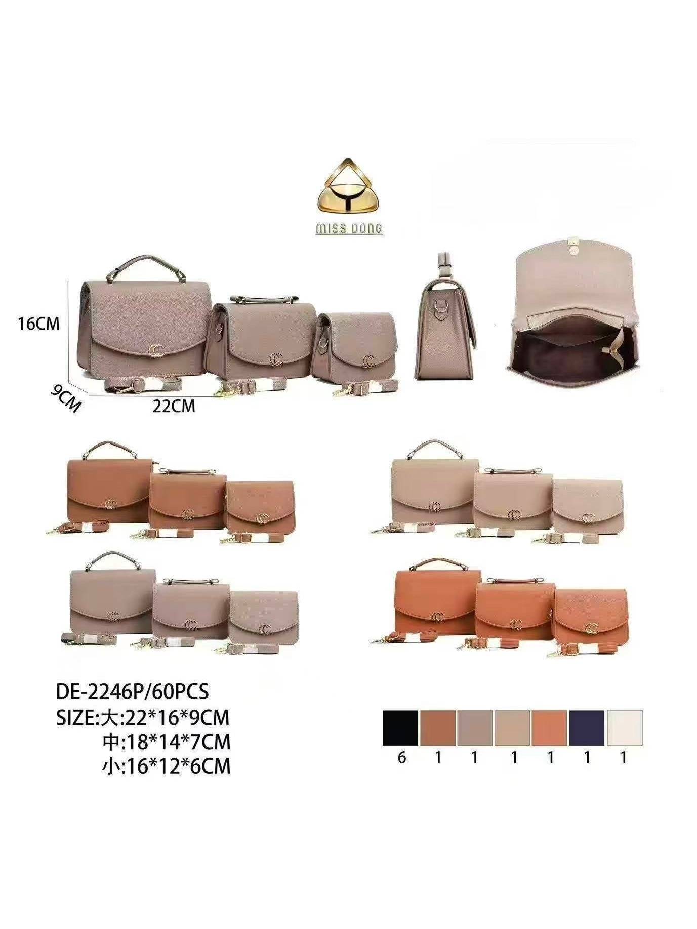KIT3 Bolsa Pequena Transversal Oscar Bolsas Modas