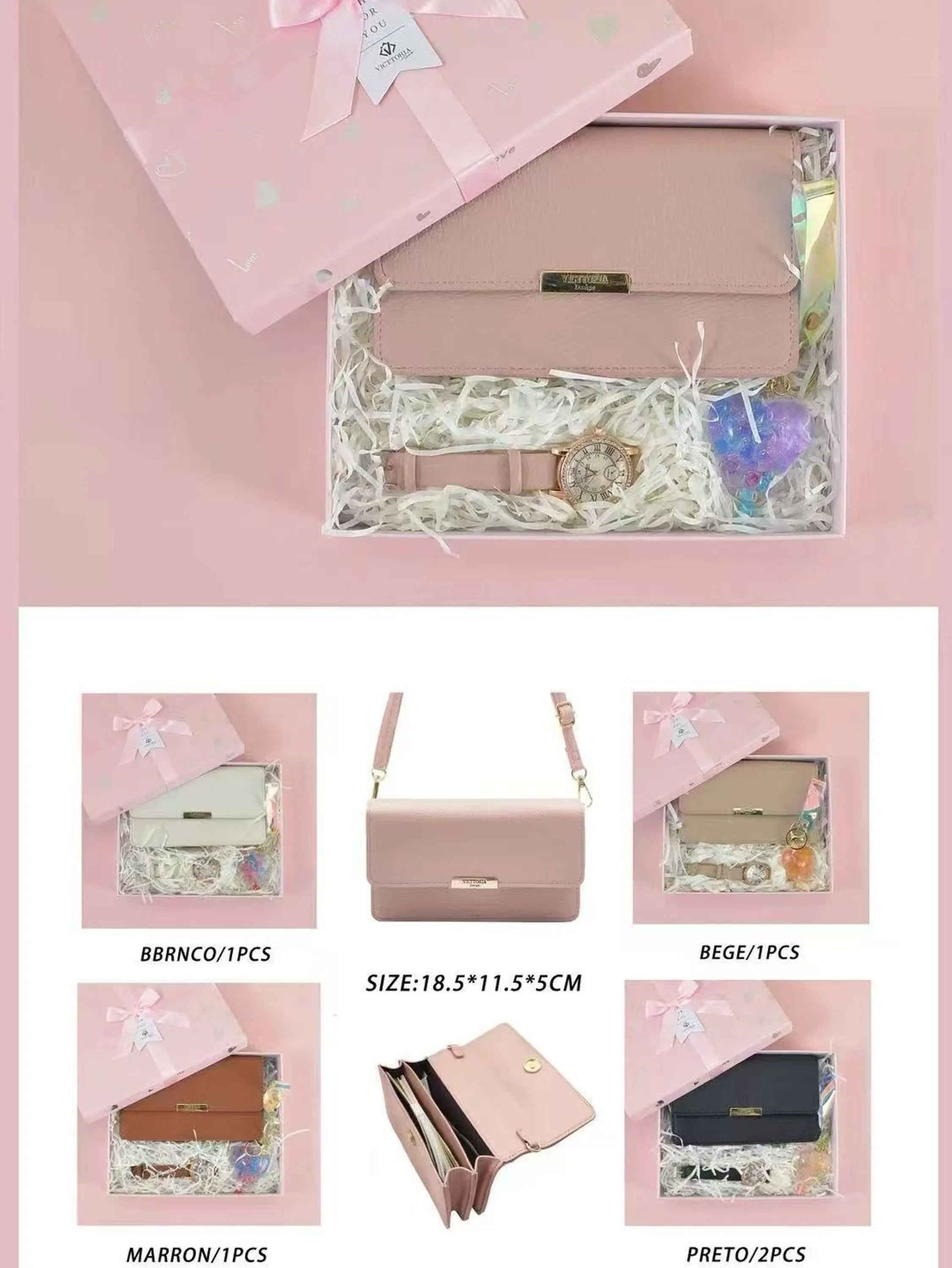 KIT Caixa de presente Oscar Bolsas Modas